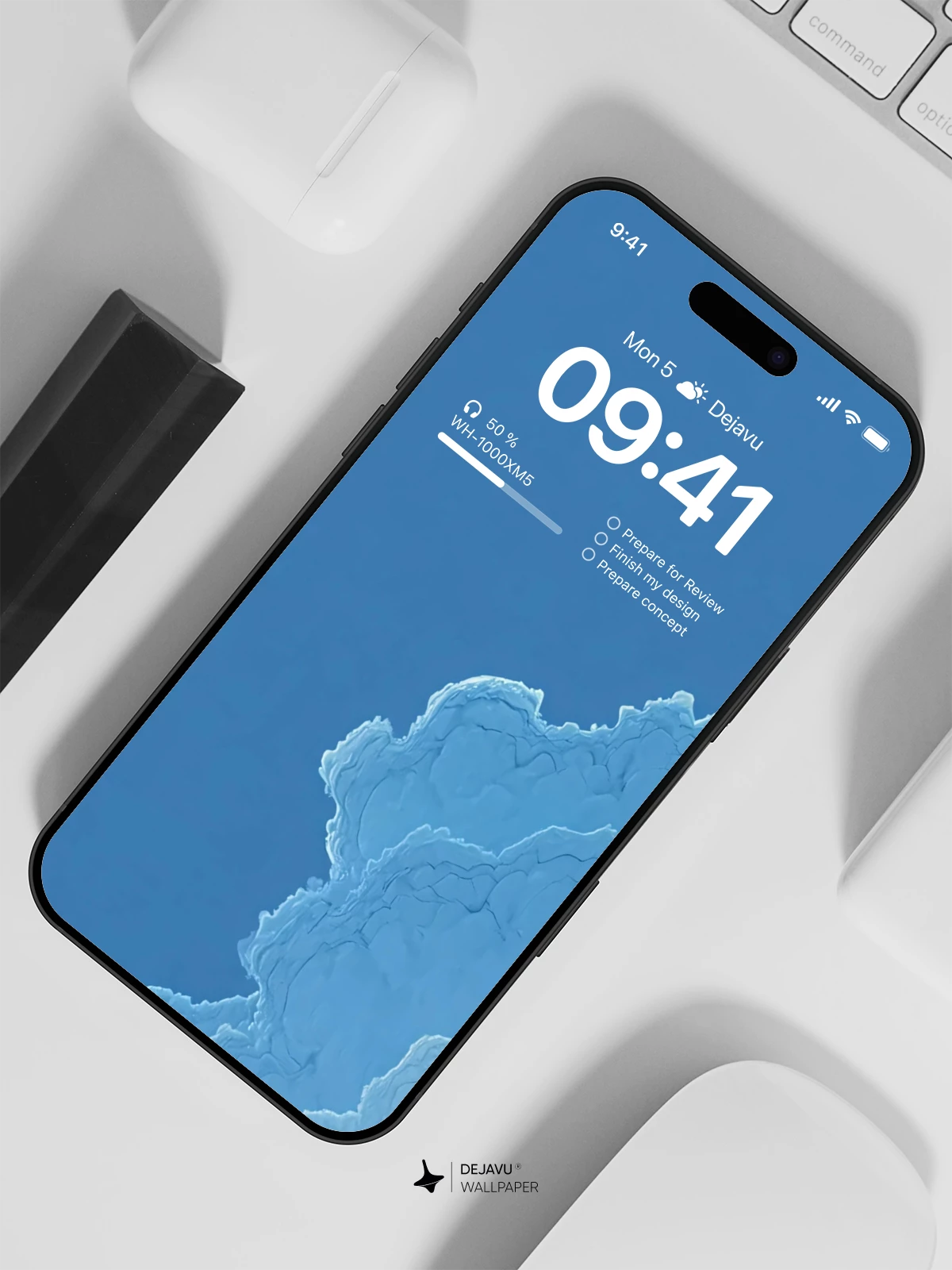 Blue Sky Cloud Wallpaper 4K for iPhone Lock Screen