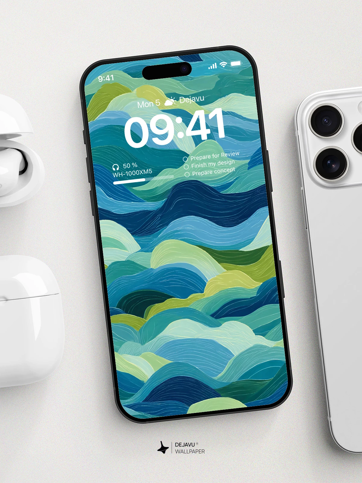 Abstract Wave Wallpaper 4K for iPhone Lock Screen