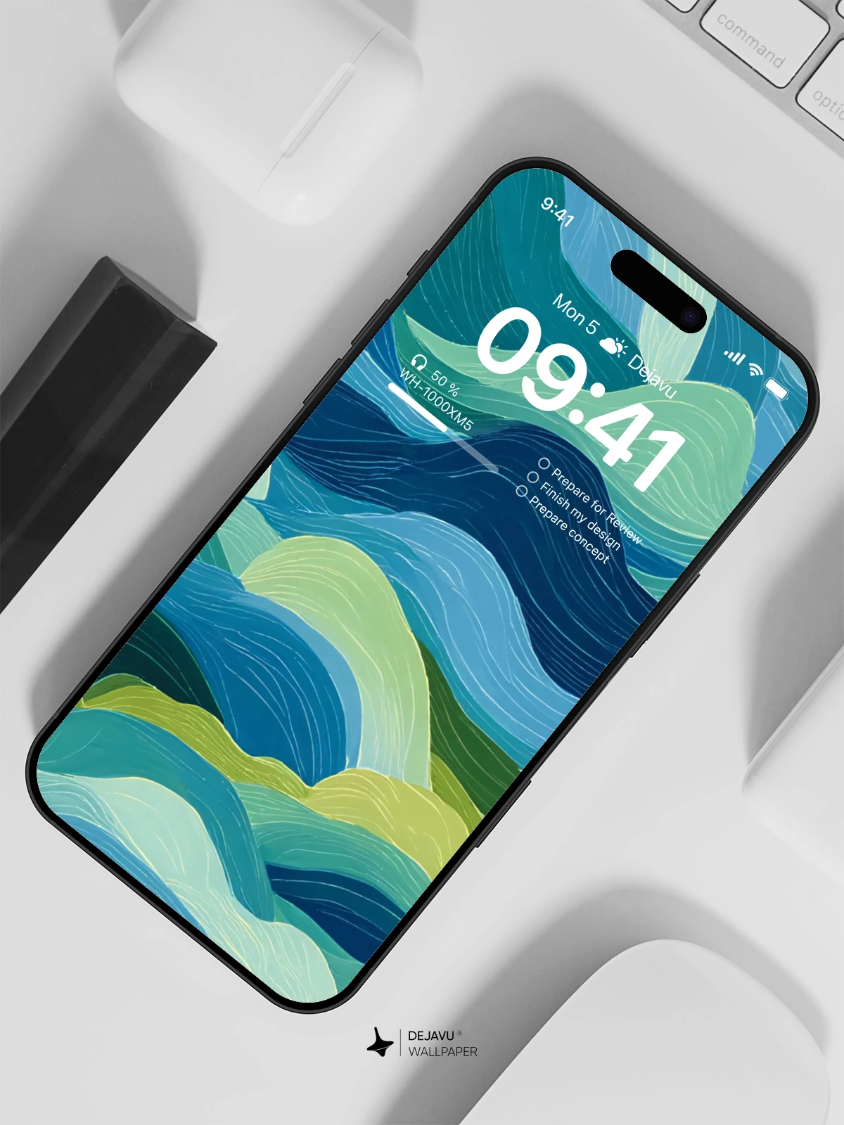 Abstract Wave Wallpaper 4K for iPhone Lock Screen