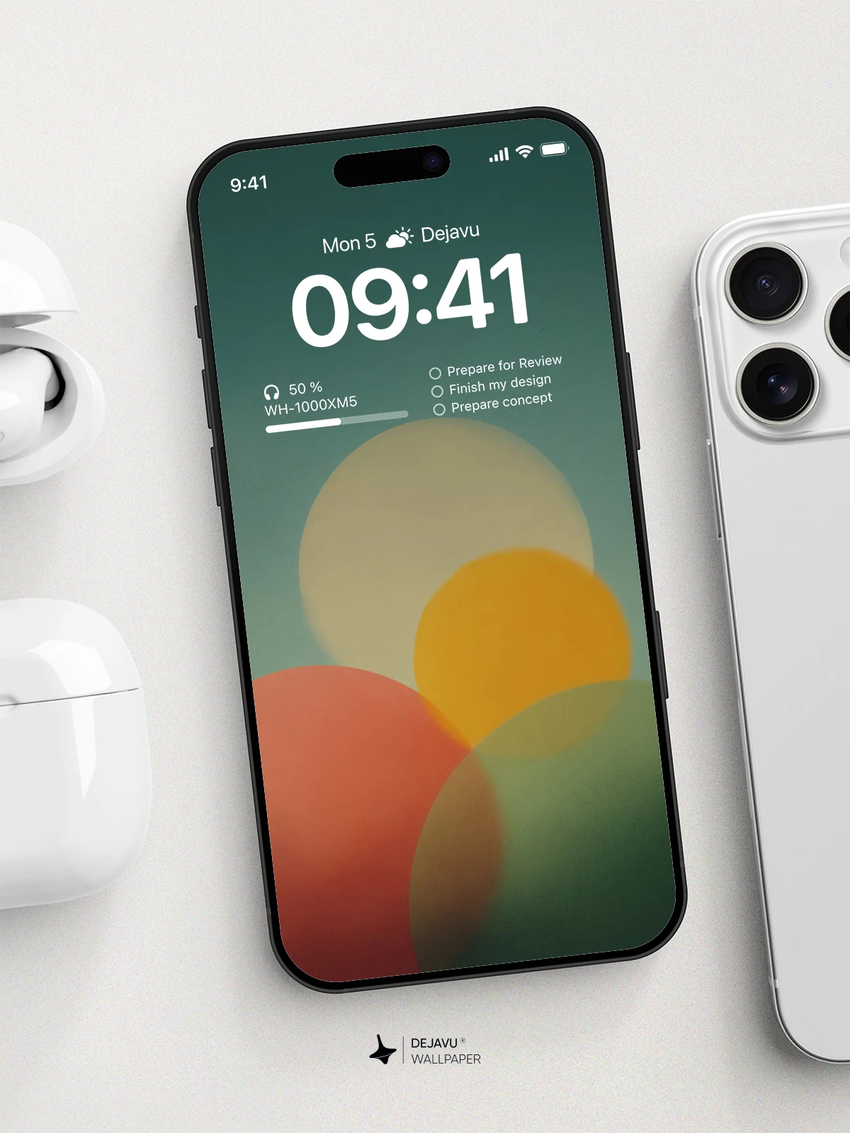 Minimal Color Circles Wallpaper 4K for Mobile Background