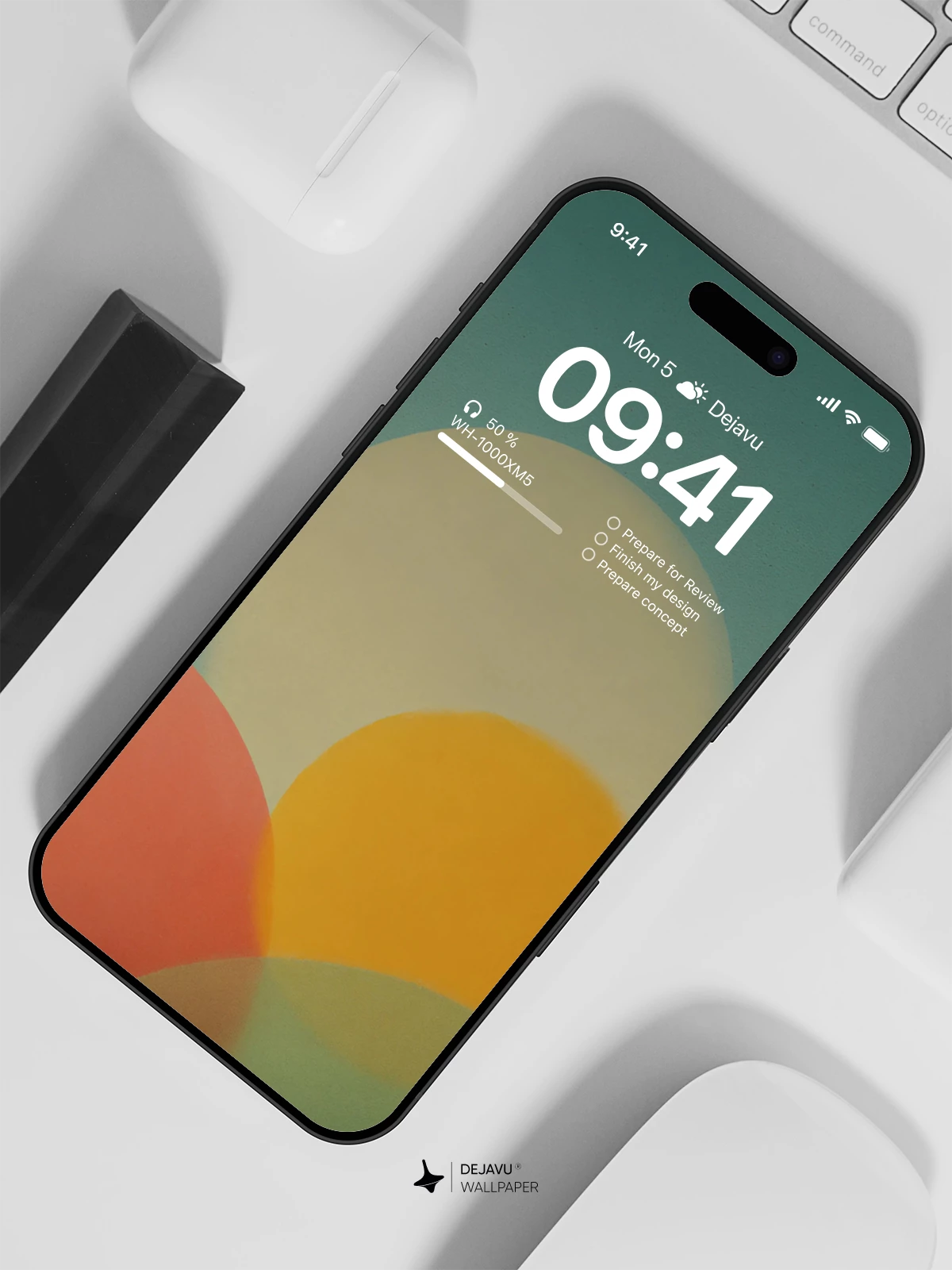 Minimal Color Circles Wallpaper 4K for Mobile Background