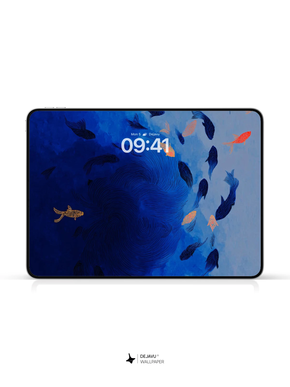 Blue and Orange Fish Wallpaper 4K for iPhone Lock Screen