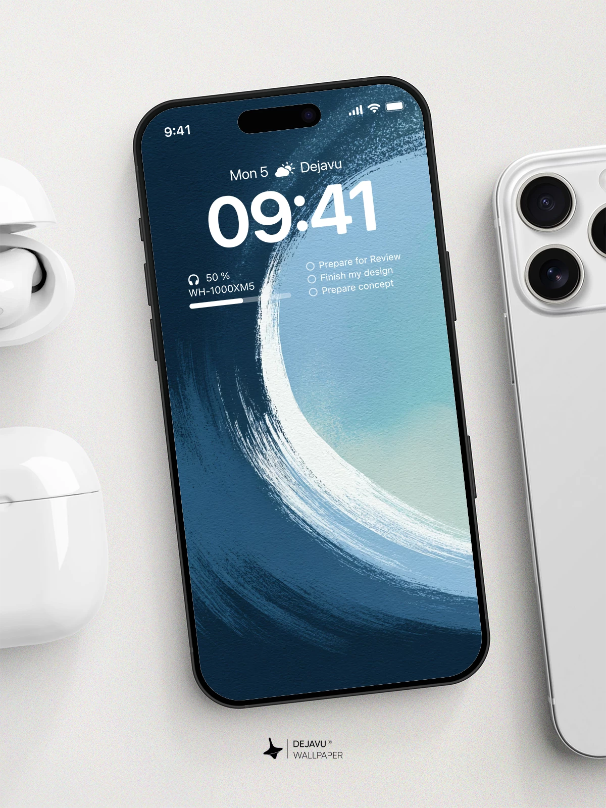 Blue Wave Wallpaper 4K for Mobile Background