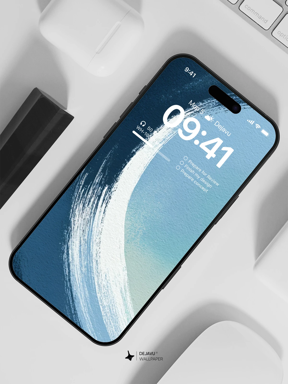 Blue Wave Wallpaper 4K for Mobile Background
