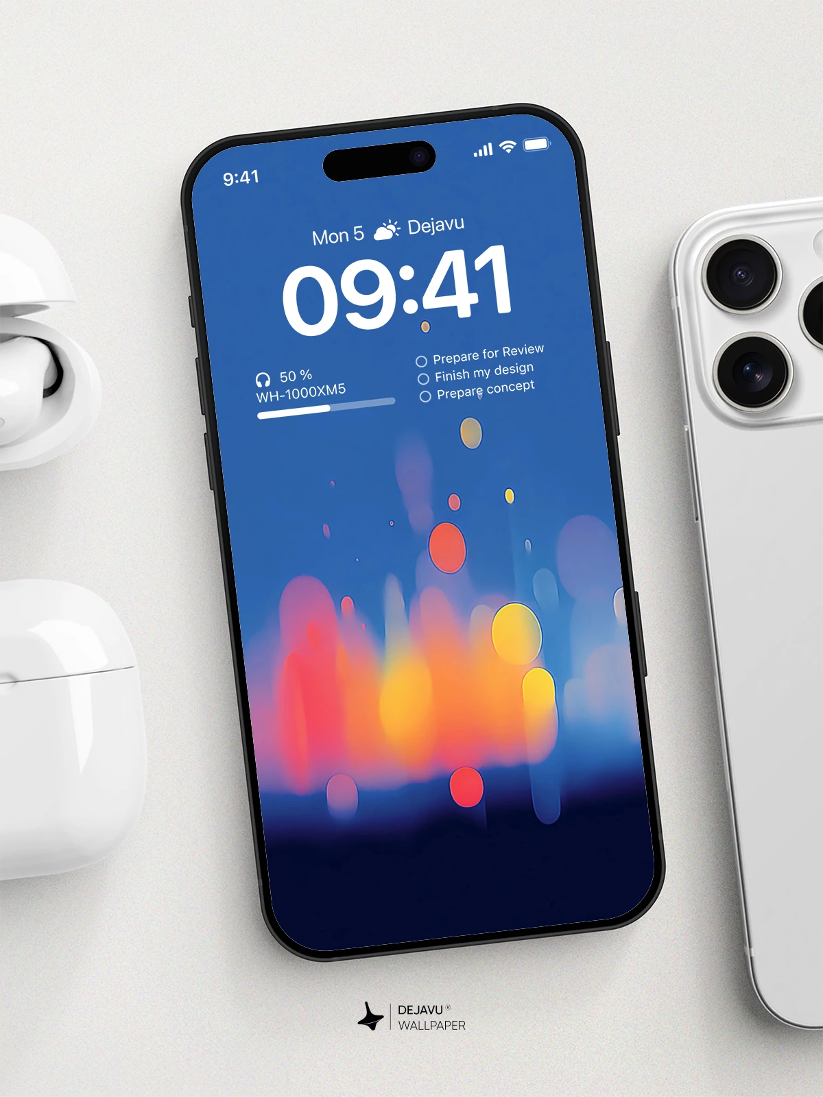 Colorful Bokeh Wallpaper 4K for iPhone Lock Screen