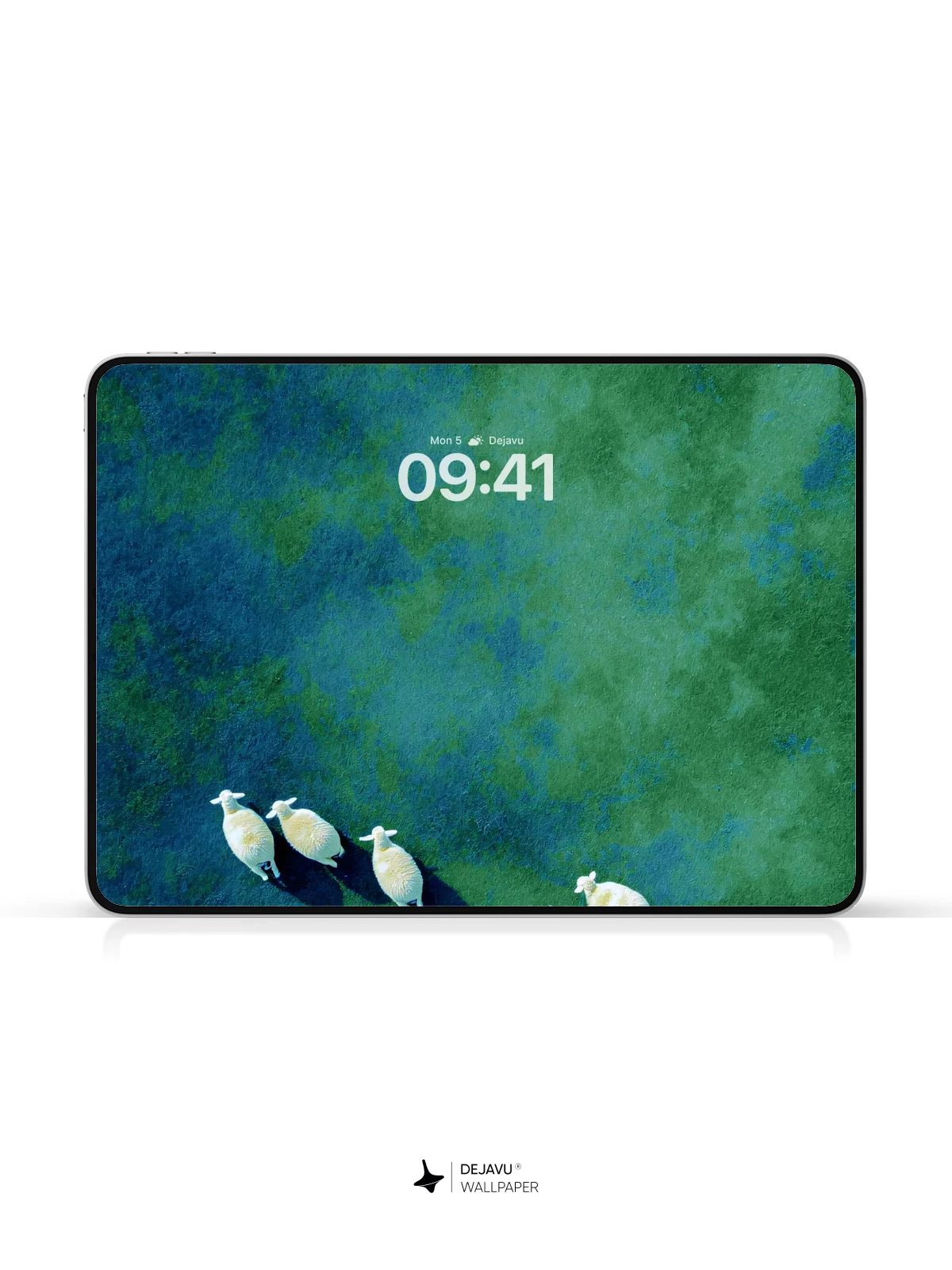 Aerial Sheep Flock Wallpaper 4K for Mobile Background