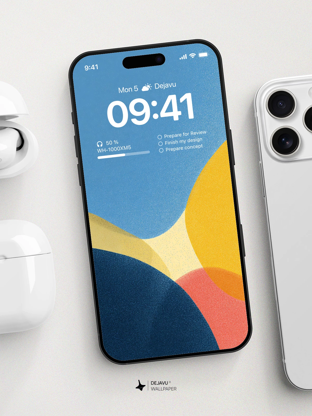 Abstract Geometric Shapes Wallpaper 4K for iPhone Lock Screen