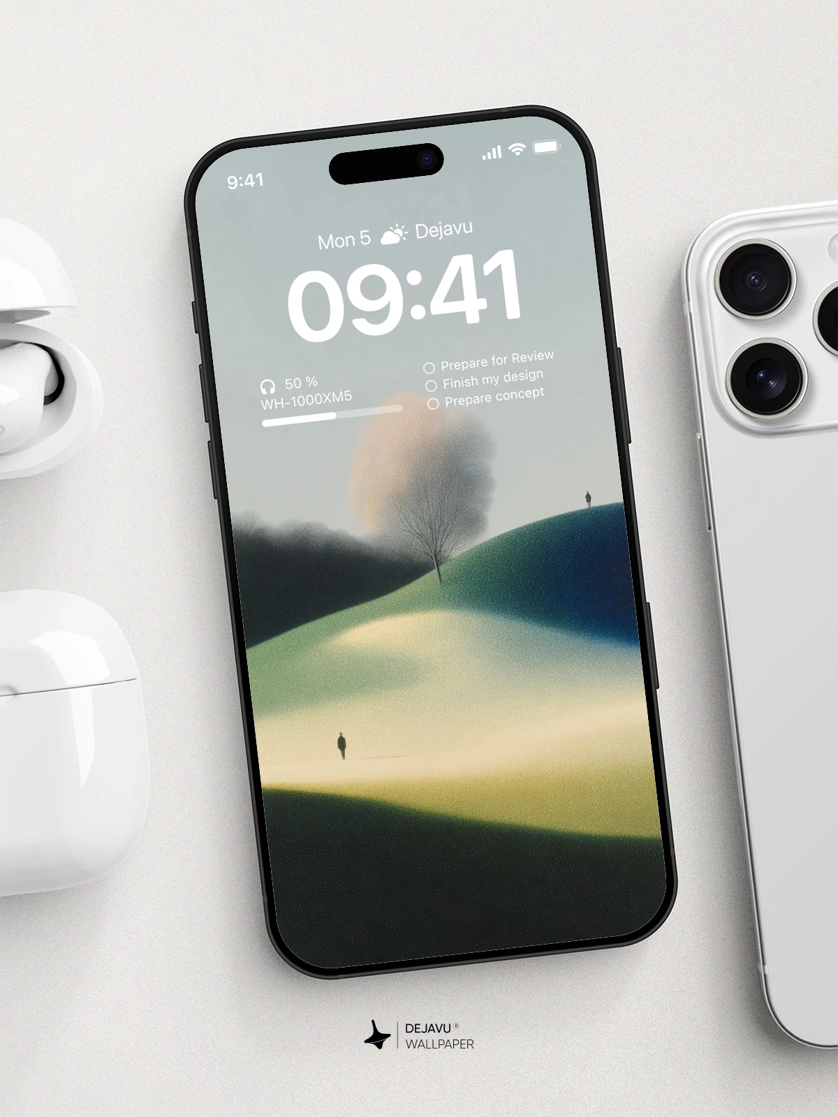 Minimalist Landscape Wallpaper 4K for iPhone Lock Screen