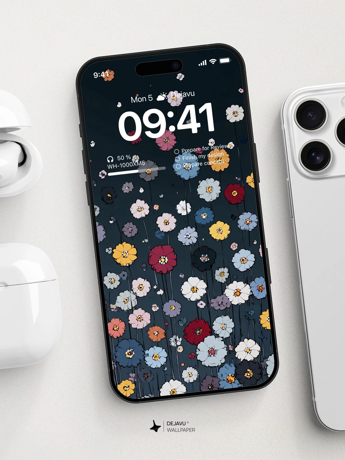 Colorful Floral Wallpaper 4K for iPhone Lock Screen