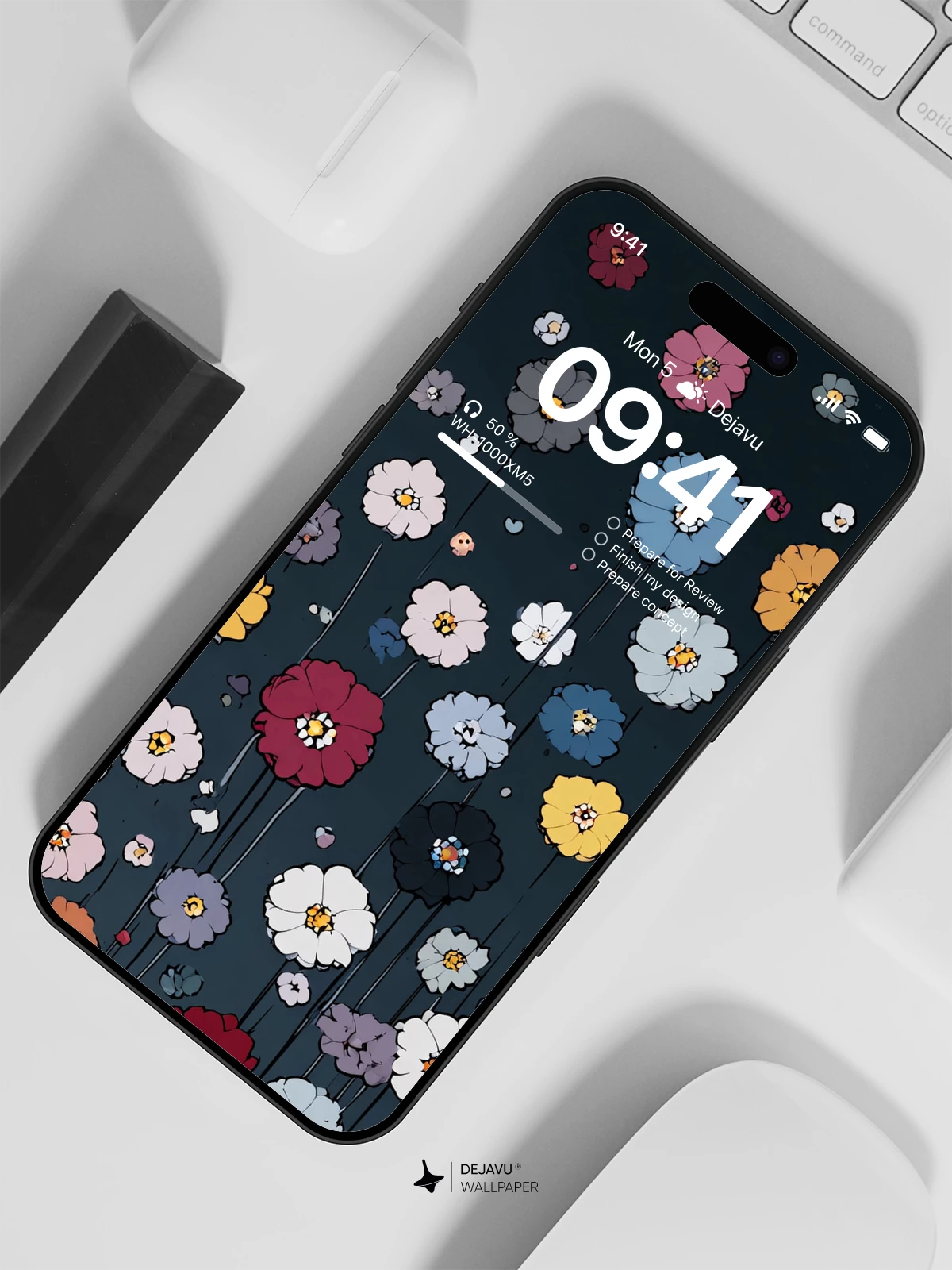 Colorful Floral Wallpaper 4K for iPhone Lock Screen