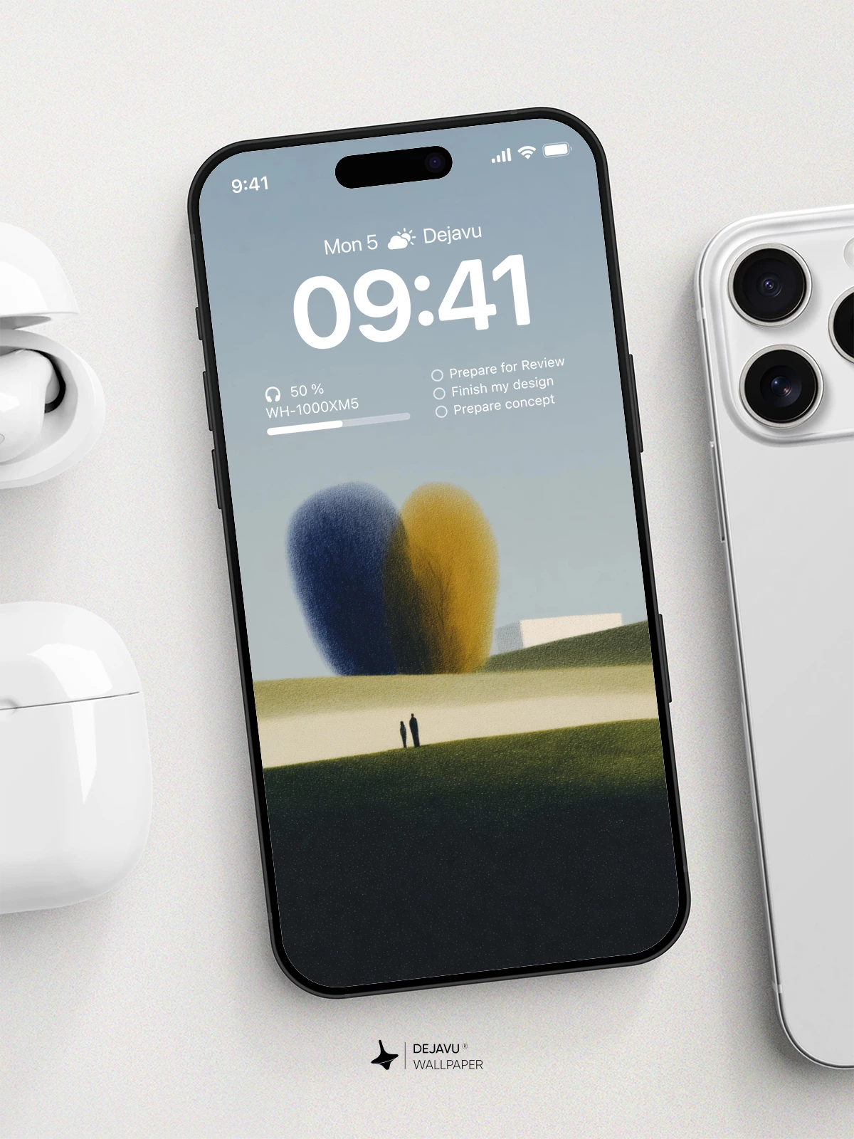 Minimalist Landscape Wallpaper 4K for iPhone Lock Screen