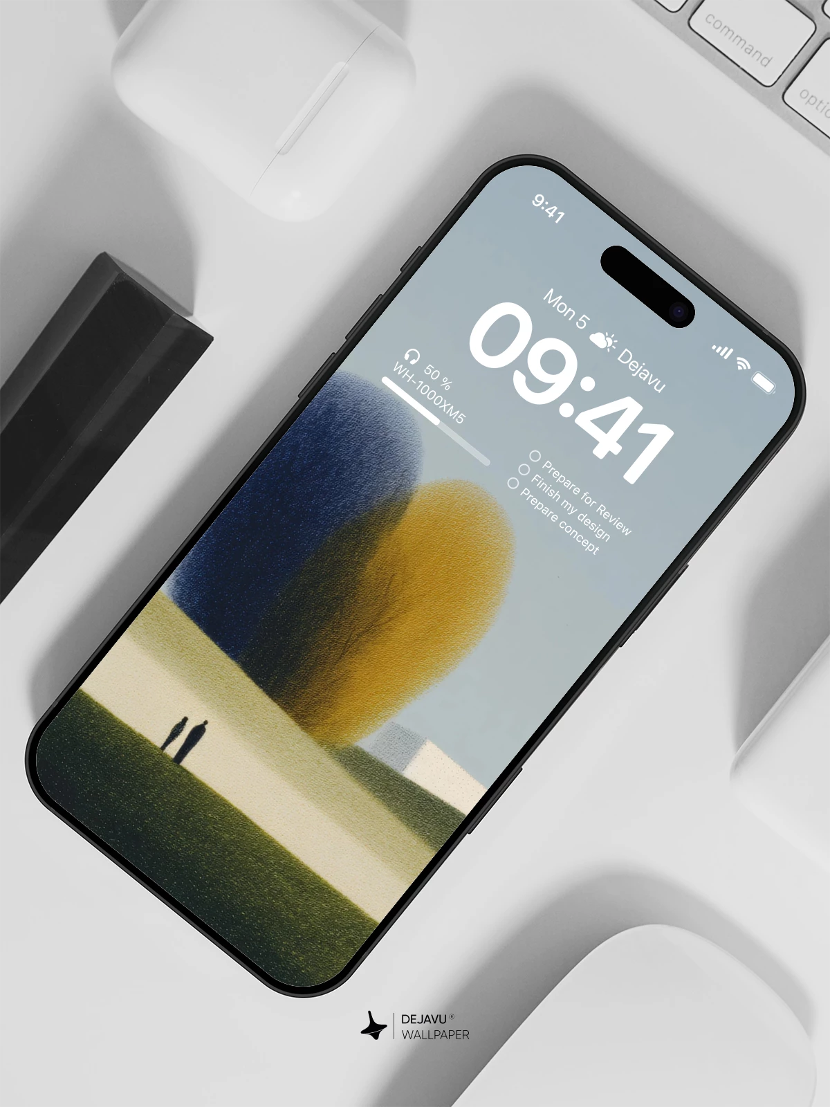 Minimalist Landscape Wallpaper 4K for iPhone Lock Screen