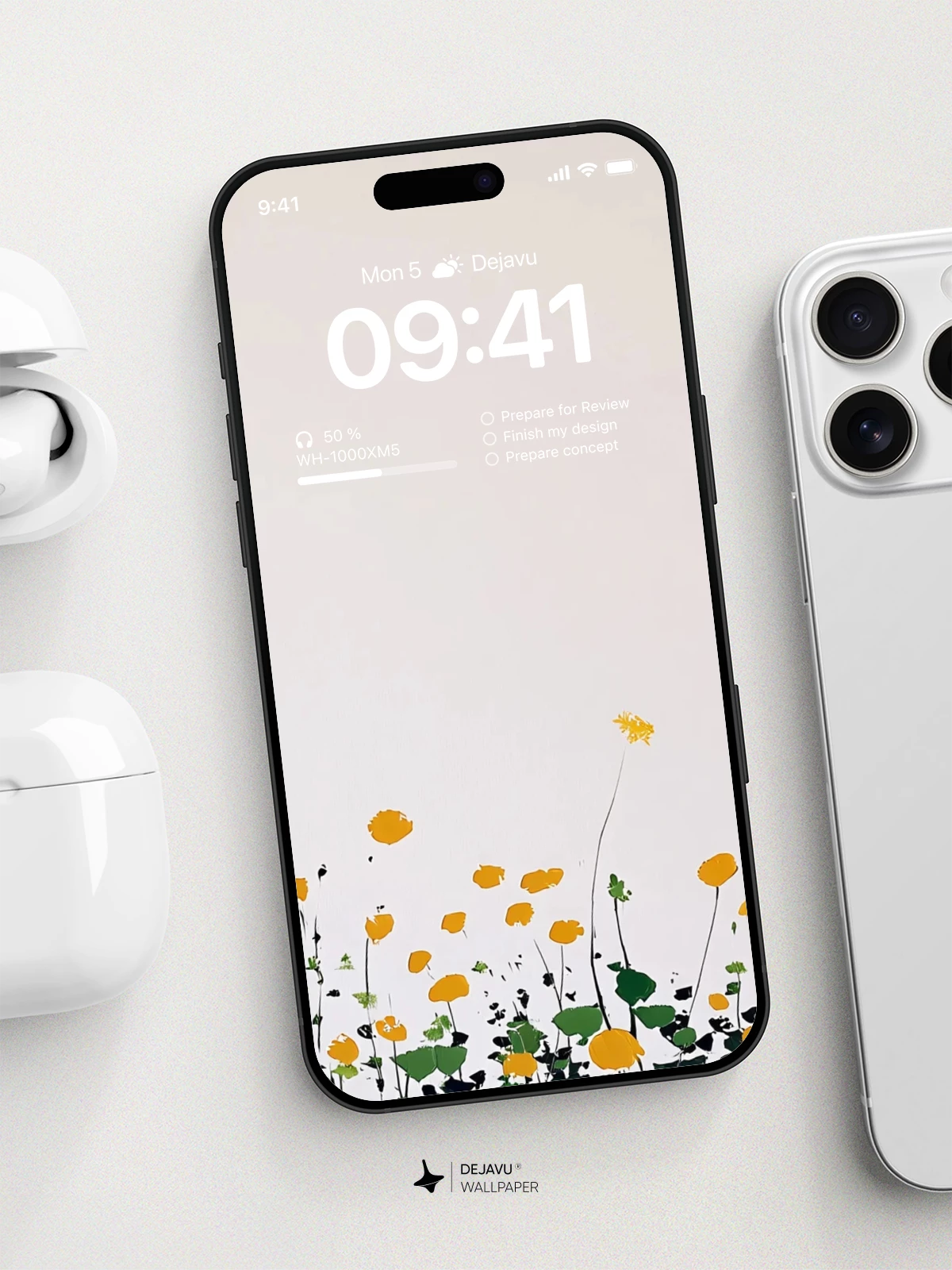Yellow Flower Wallpaper 4K for iPhone Lock Screen