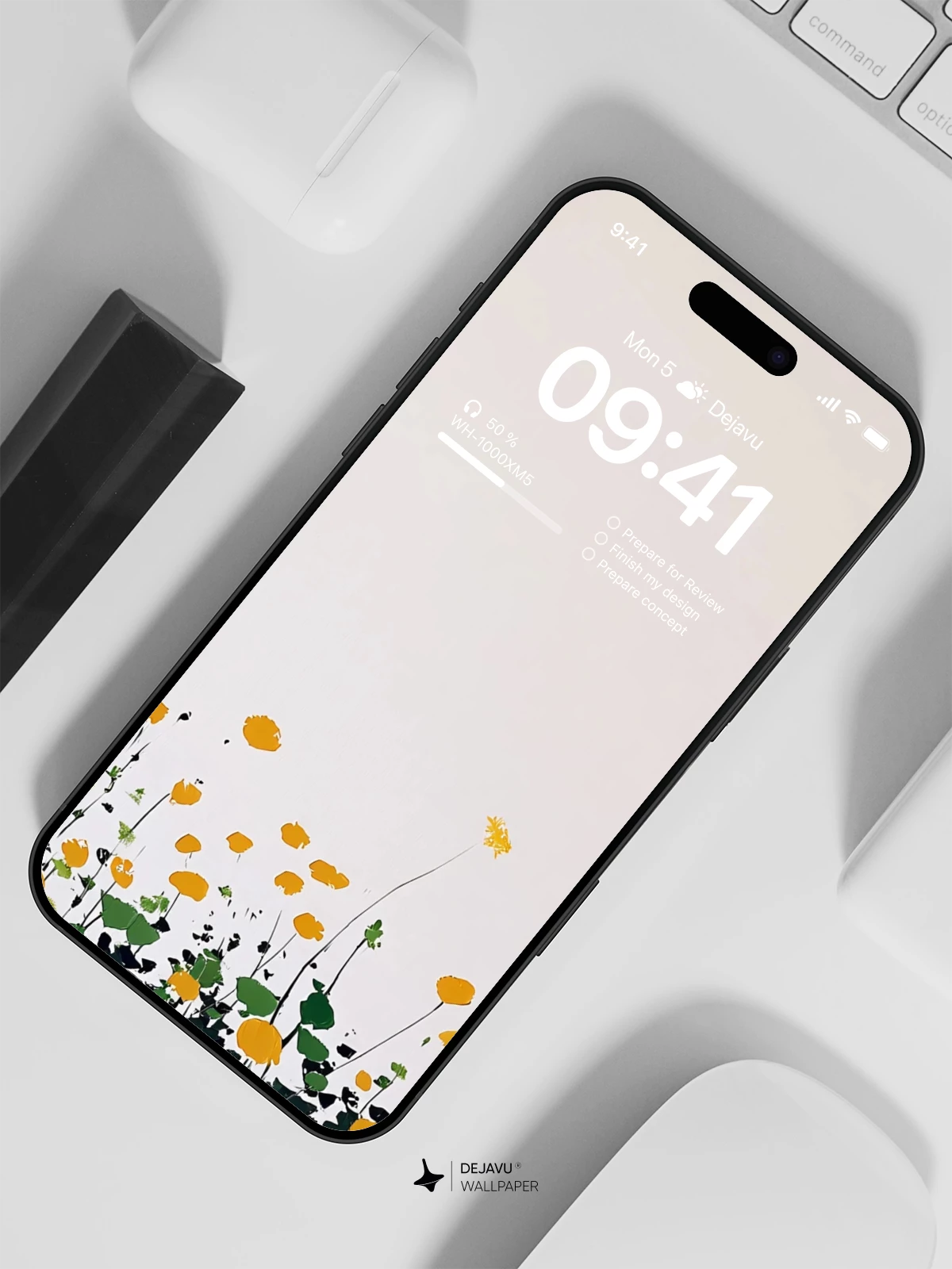 Yellow Flower Wallpaper 4K for iPhone Lock Screen