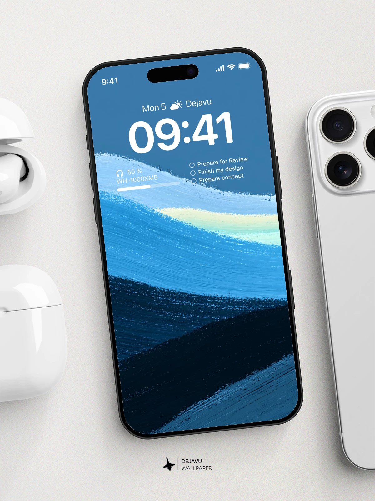 Blue Wave Wallpaper 4K for iPhone Lock Screen