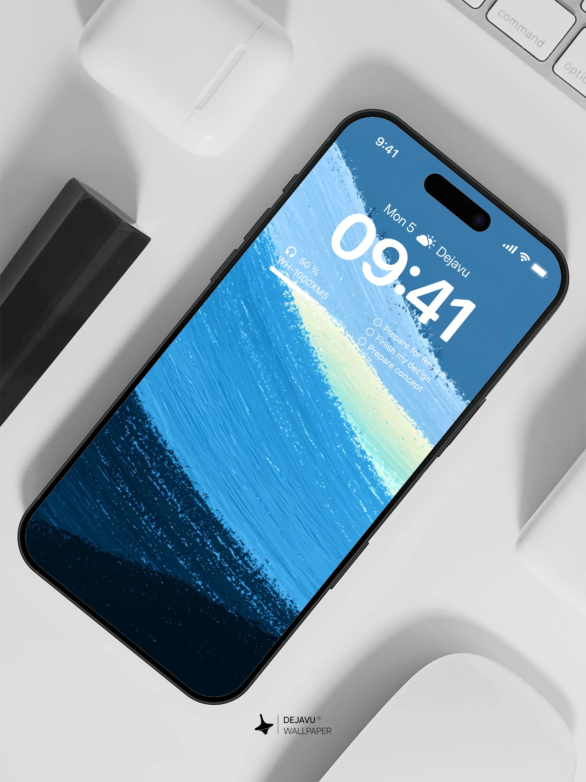 Blue Wave Wallpaper 4K for iPhone Lock Screen