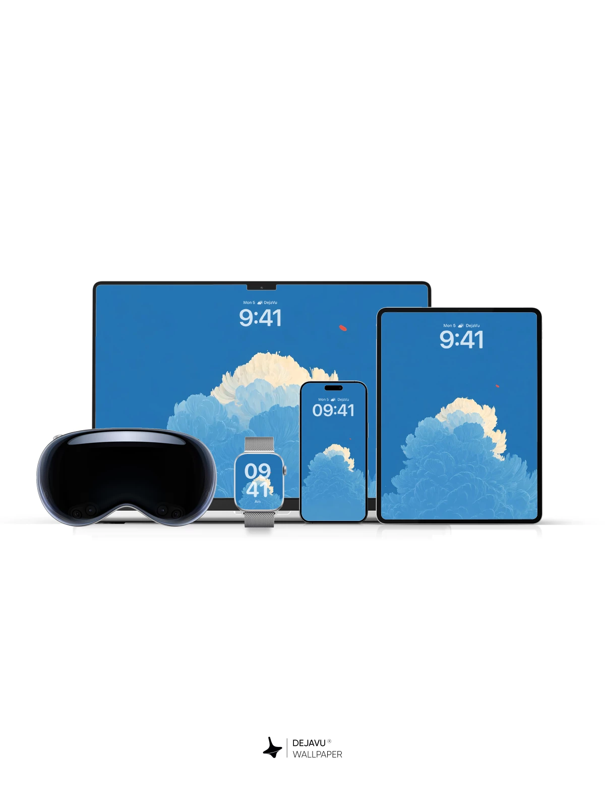 Blue Cloud Wallpaper 4K for iPhone Lock Screen