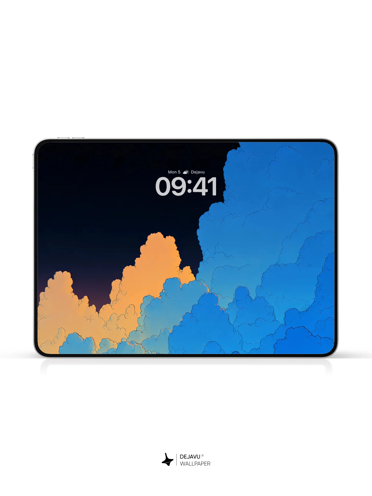 Clouds Gradient Wallpaper 4K for iPhone Lock Screen