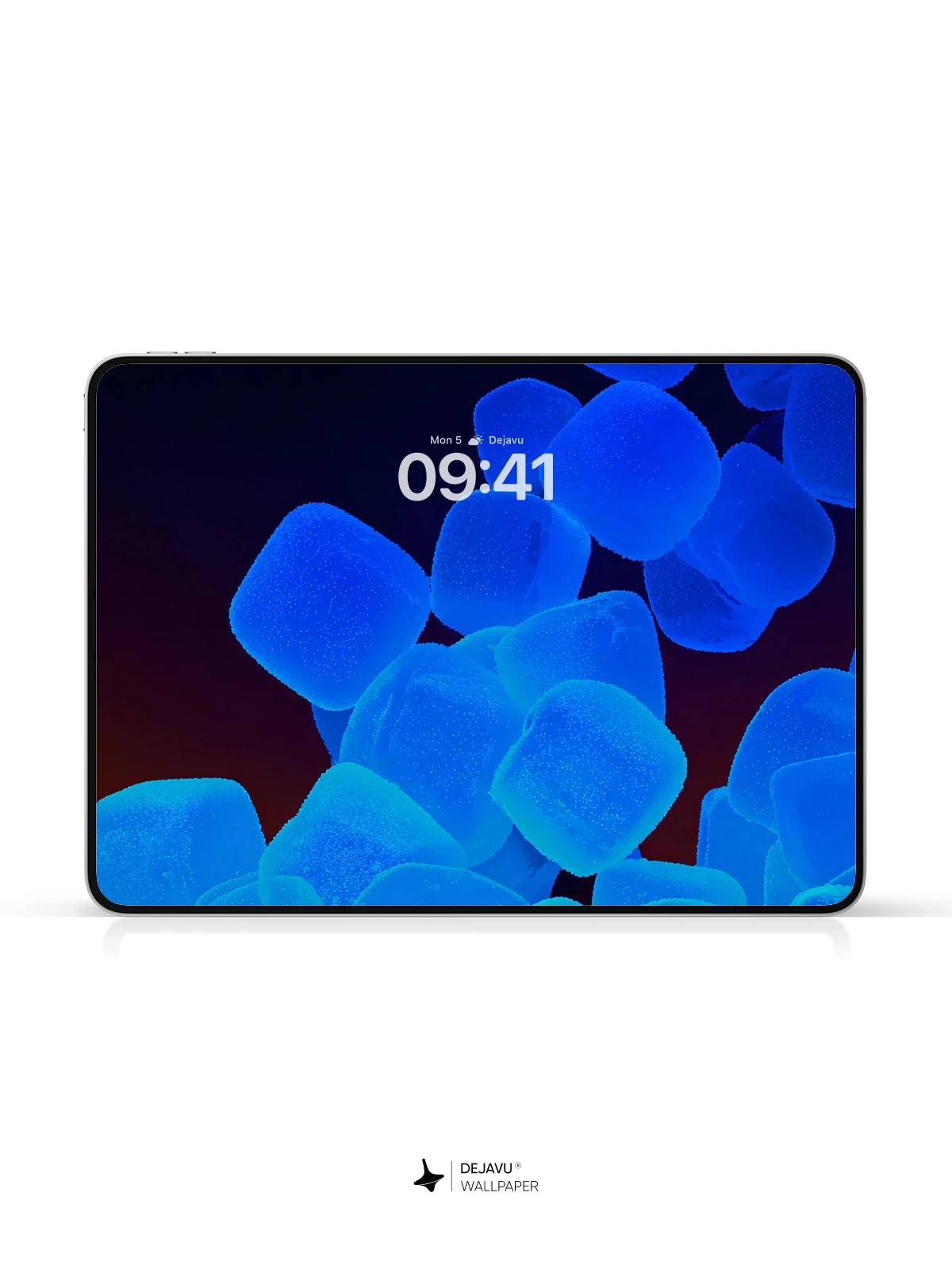 Blue Ice Cube Wallpaper 4K for iPhone Lock Screen