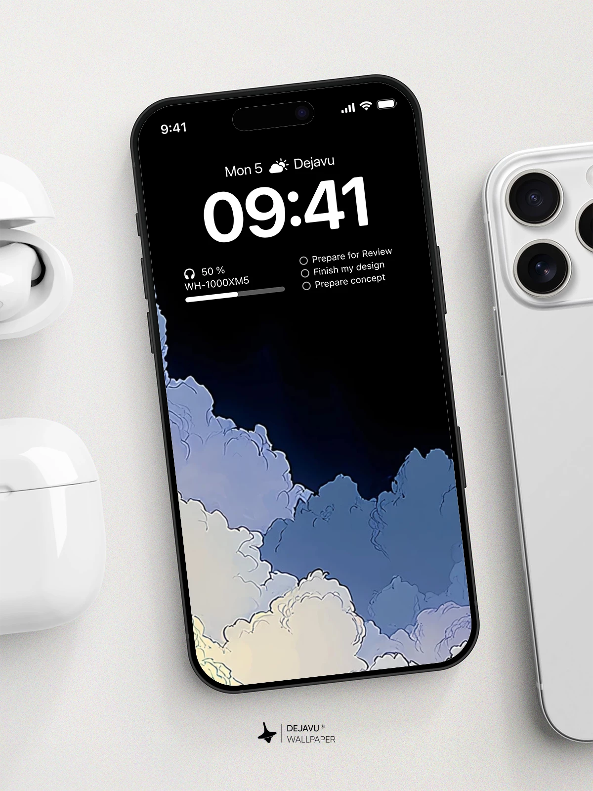 Abstract Cloud Gradient Wallpaper 4K for Mobile Background