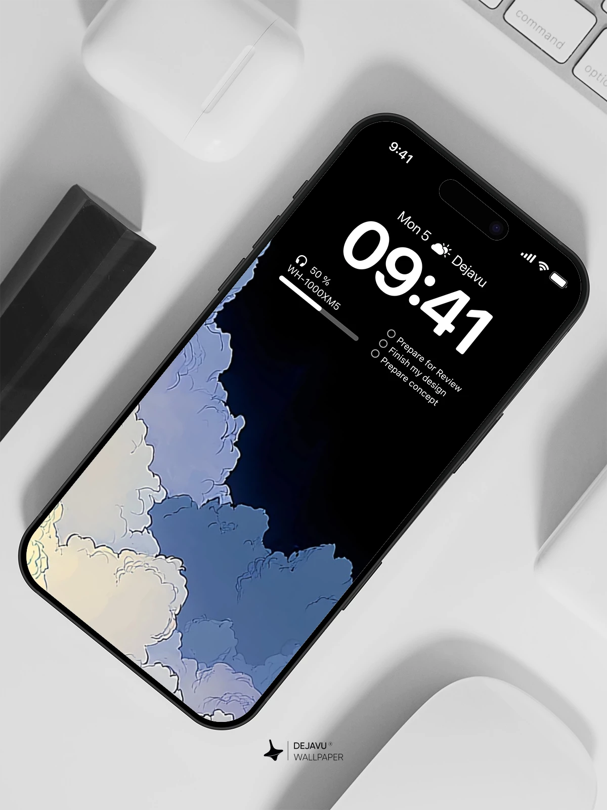 Abstract Cloud Gradient Wallpaper 4K for Mobile Background