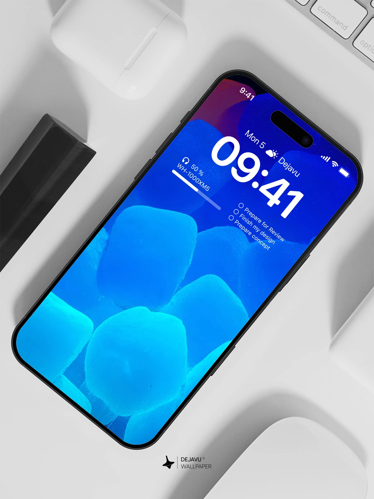 Glowing Jellyfish Wallpaper 4K for iPhone Lock Screen