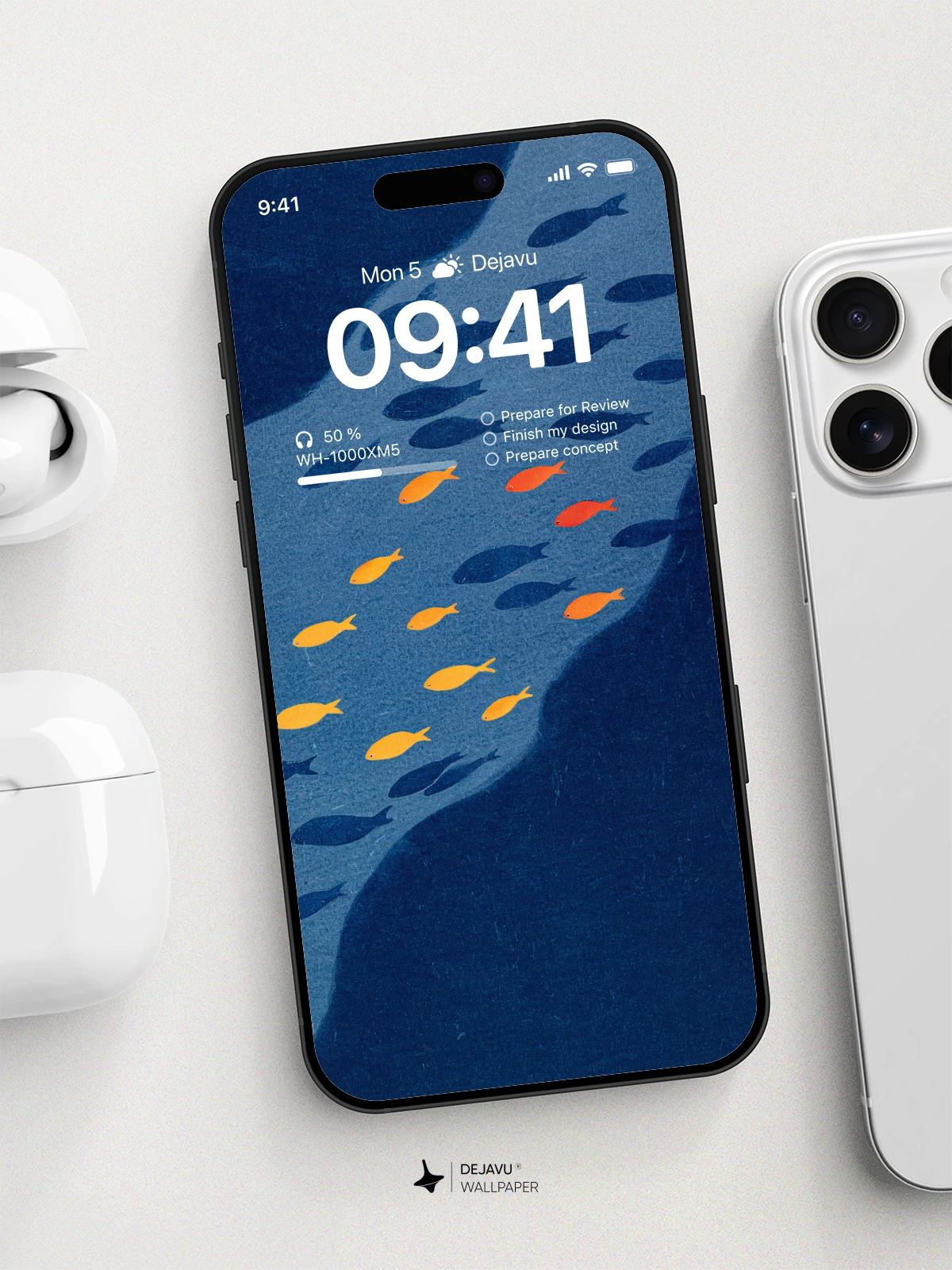 Blue Ocean Fish Wallpaper 4K for iPhone Lock Screen