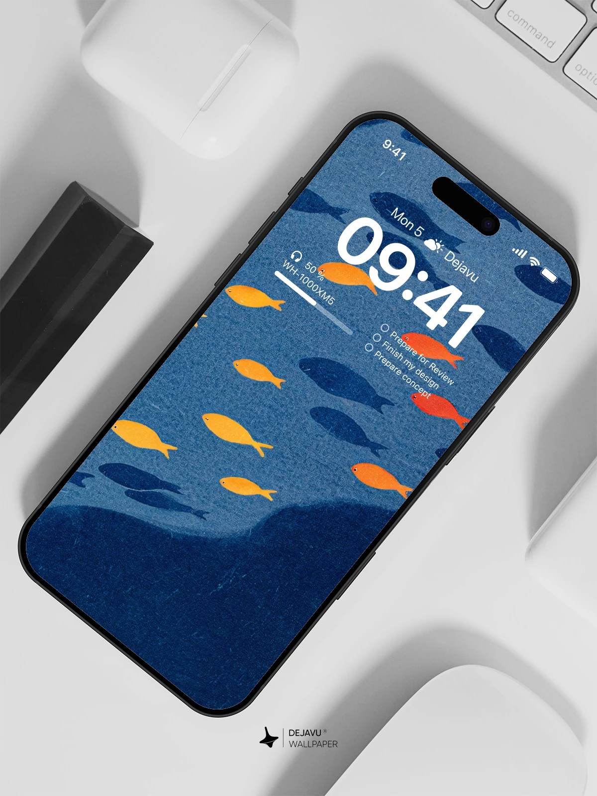 Blue Ocean Fish Wallpaper 4K for iPhone Lock Screen