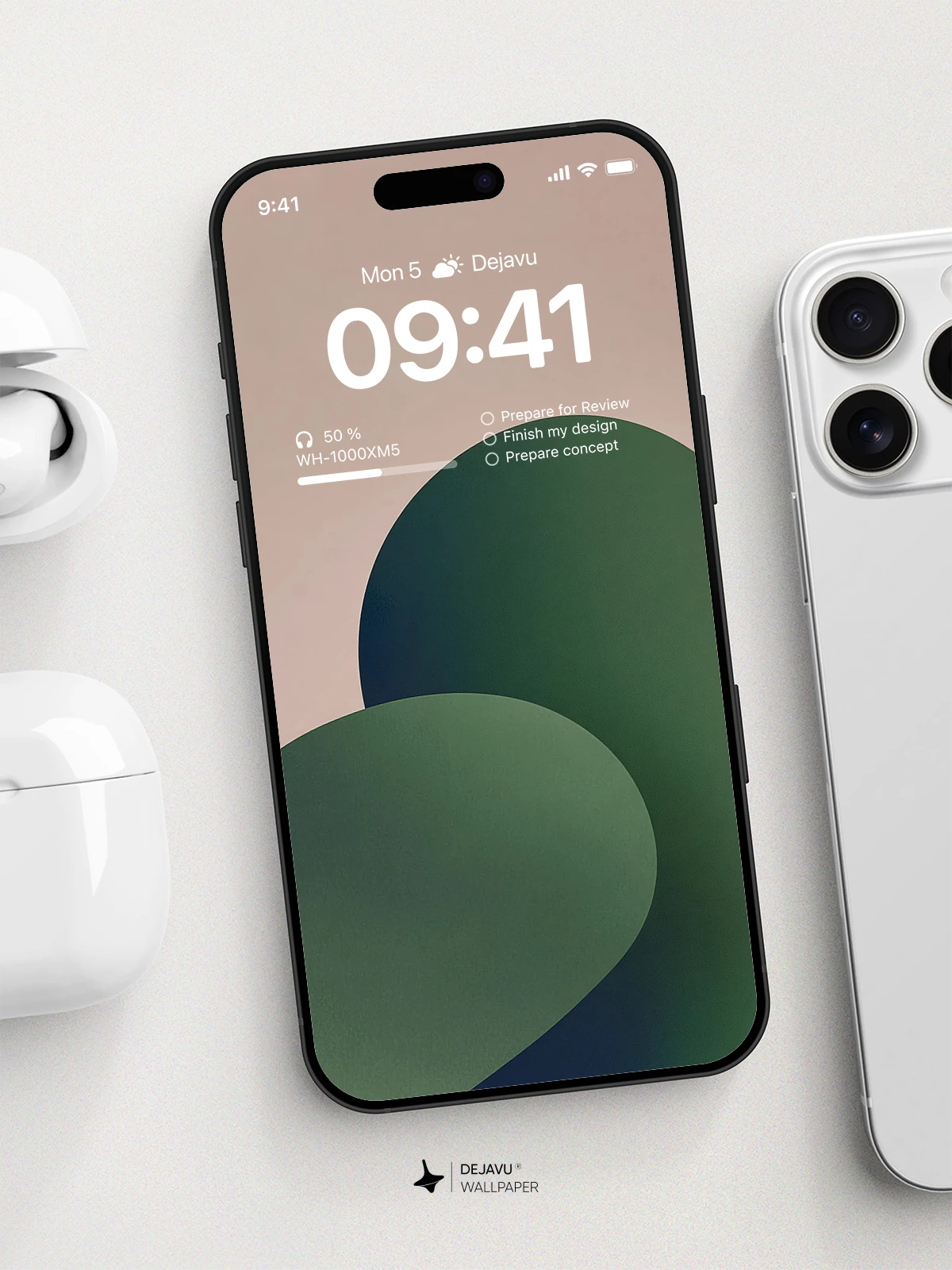 Abstract Green Wallpaper 4K for iPhone Lock Screen