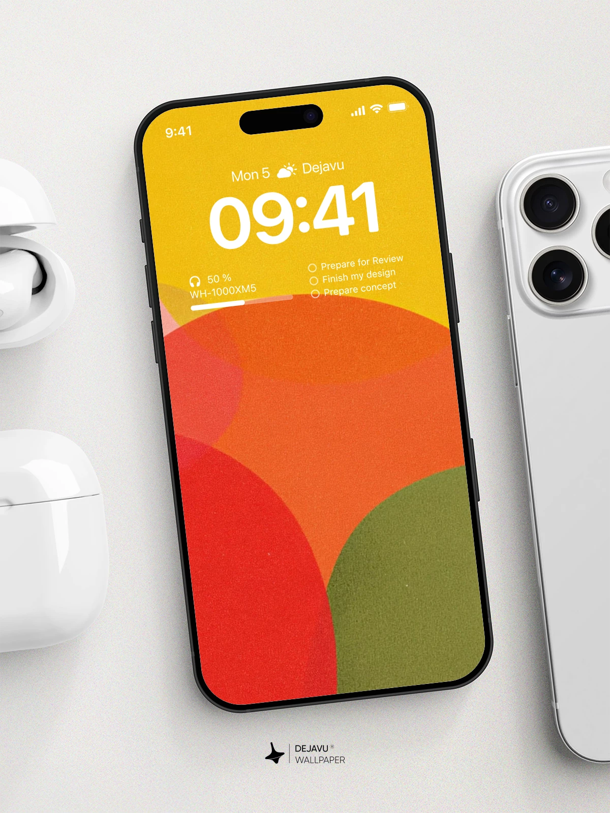 Abstract Geometric Shapes Wallpaper 4K for iPhone Lock Screen