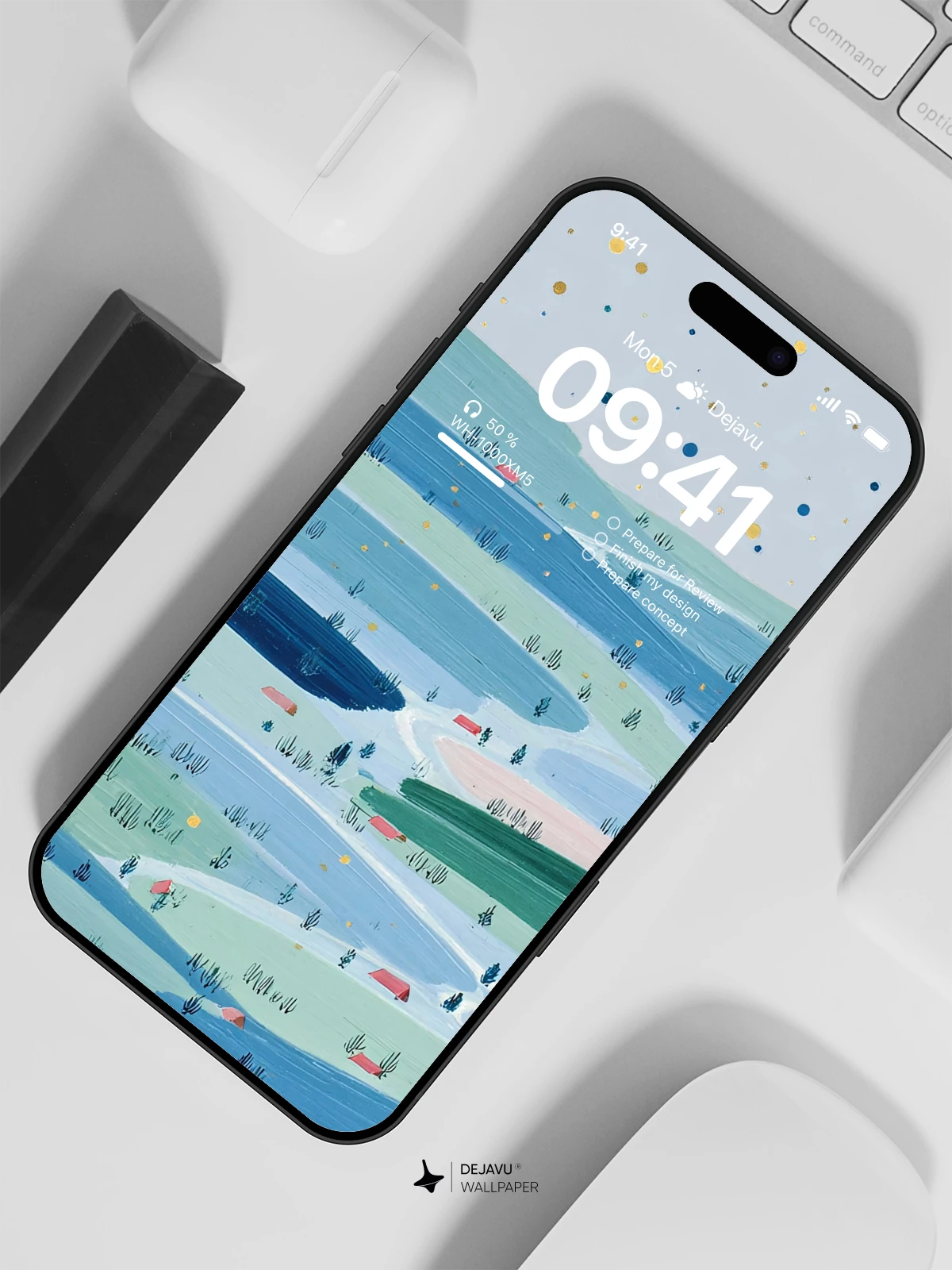 Abstract Landscape Wallpaper 4K for iPhone Lock Screen
