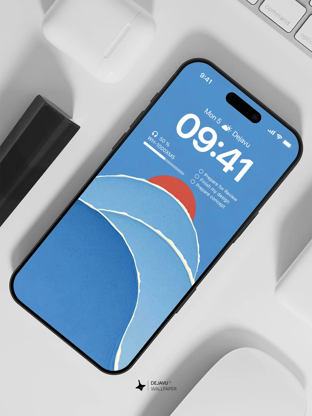 Blue and Red Abstract Wallpaper 4K for Mobile Background