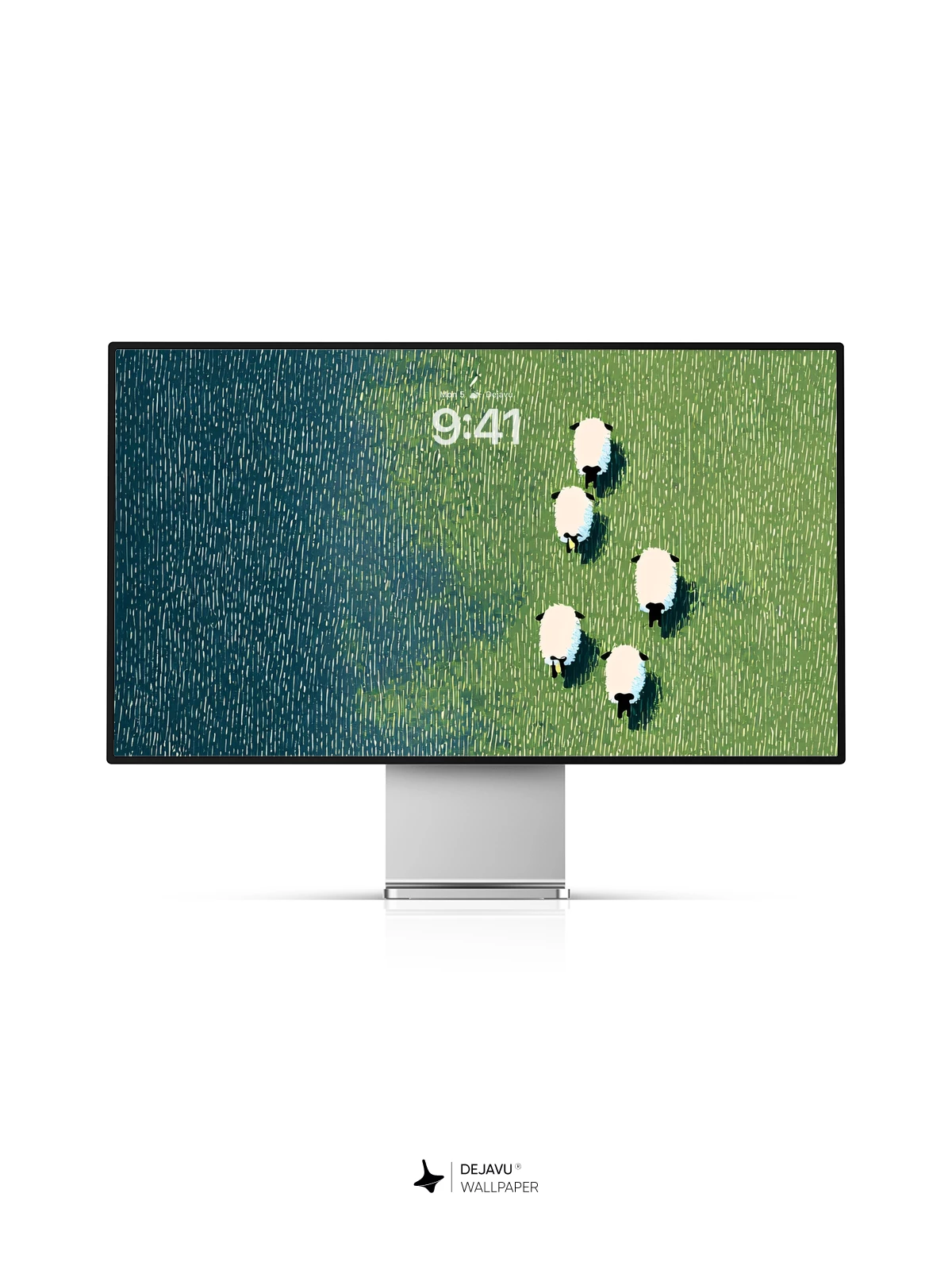Sheep Grazing Wallpaper 4K for iPhone Lock Screen
