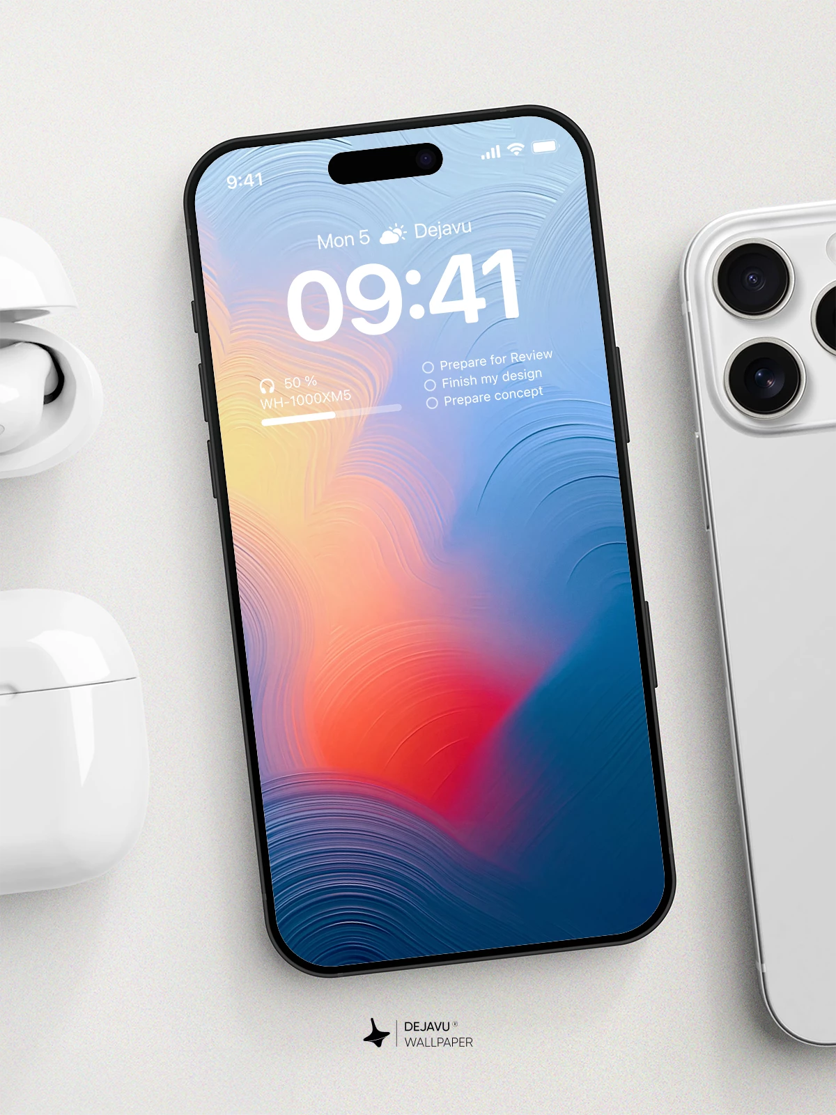 Abstract Gradient Wallpaper 4K for iPhone Lock Screen