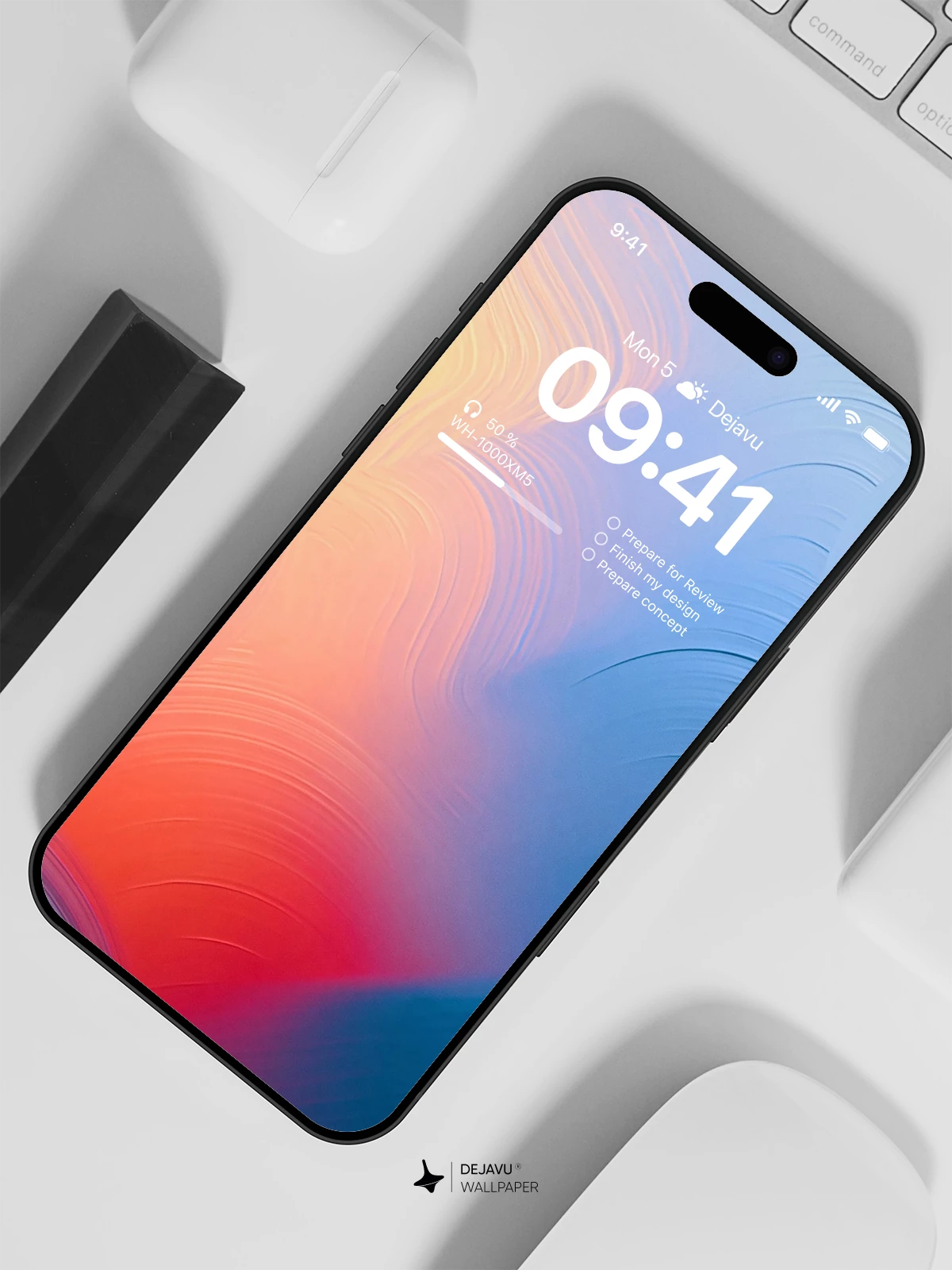 Abstract Gradient Wallpaper 4K for iPhone Lock Screen