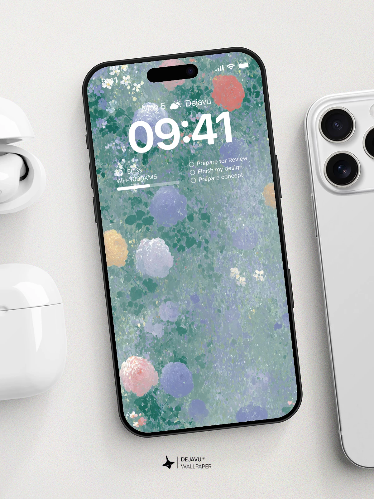 Soft Pastel Floral Wallpaper 4K for iPhone Lock Screen