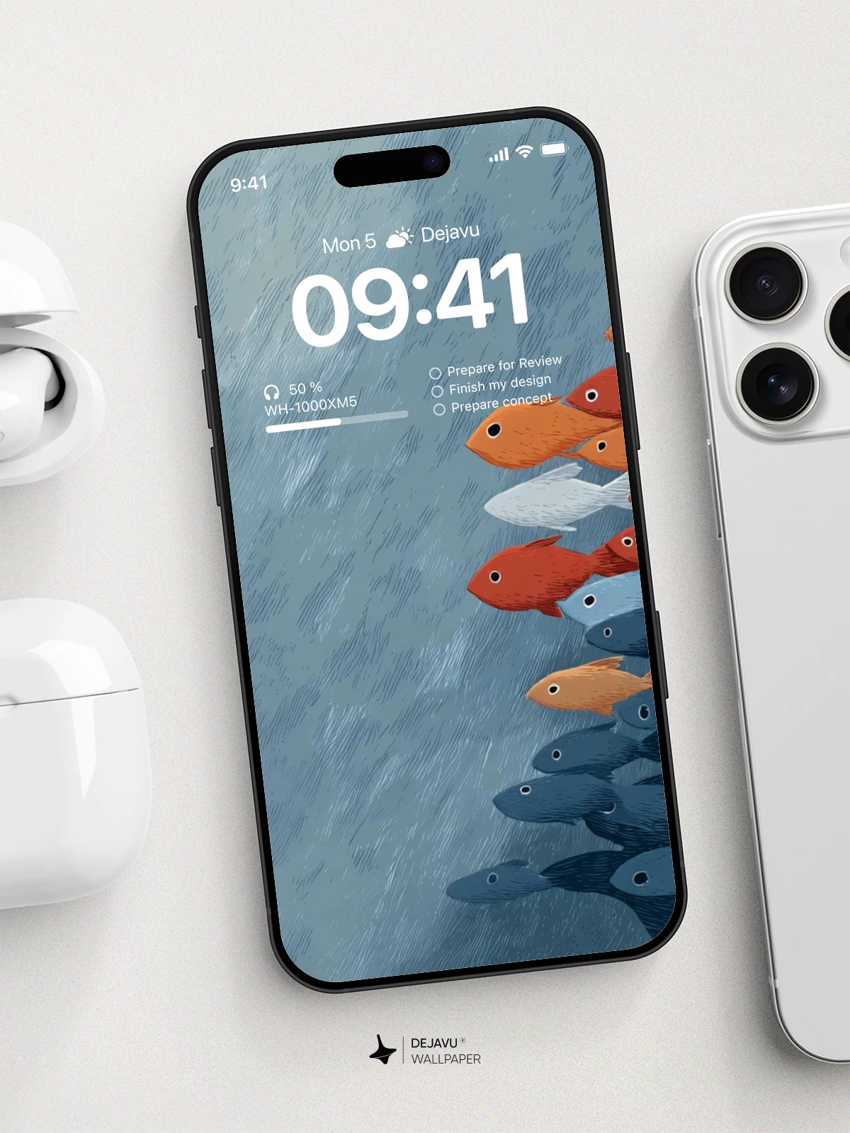 School of Fish Wallpaper 4K for Mobile Background