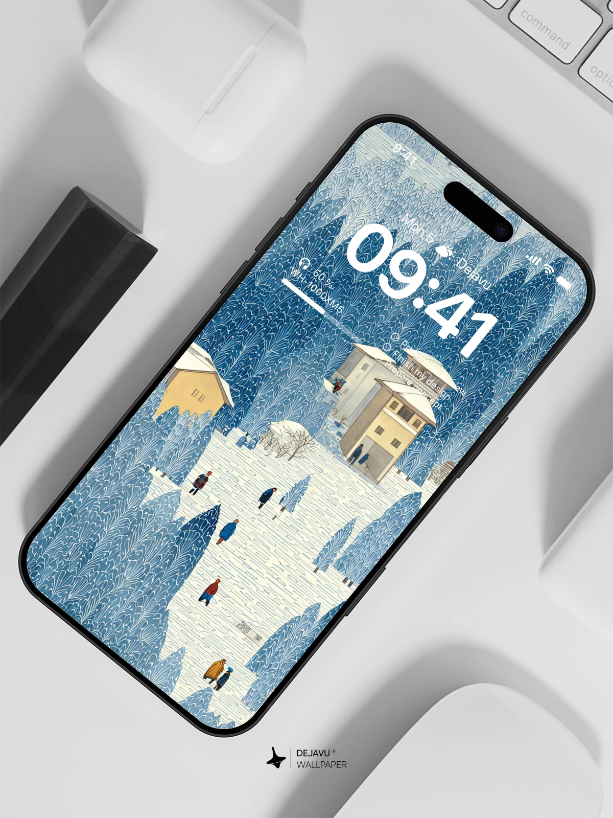 Snowy Forest Wallpaper 4K for iPhone Lock Screen
