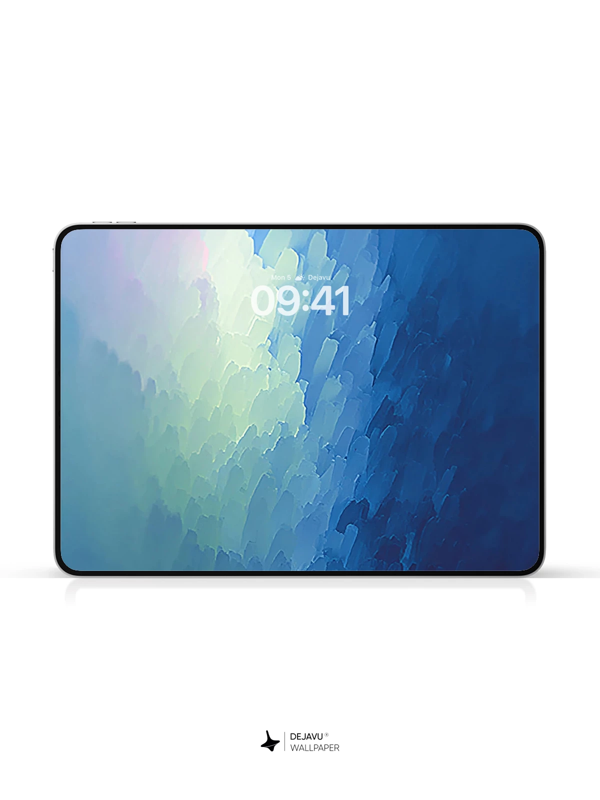 Blue Abstract Wave Wallpaper 4K for iPhone Lock Screen