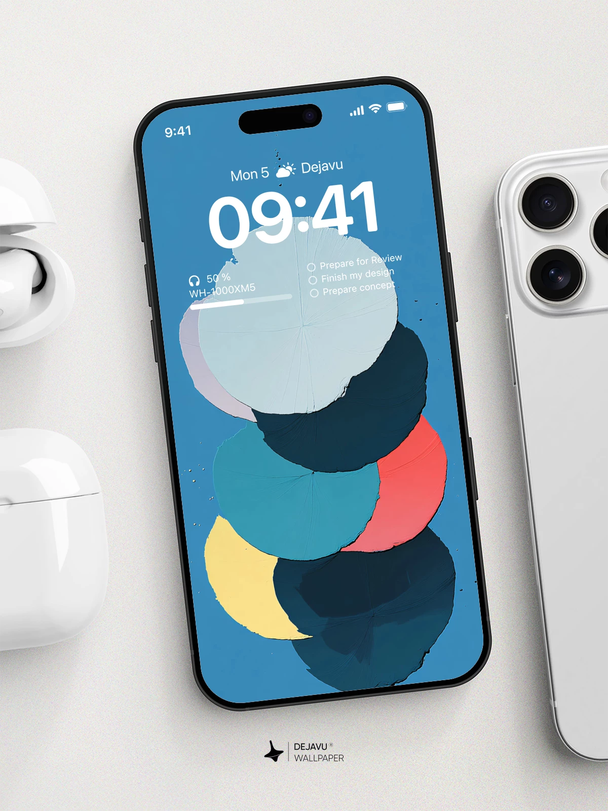 Blue Abstract Wallpaper 4K for iPhone Lock Screen