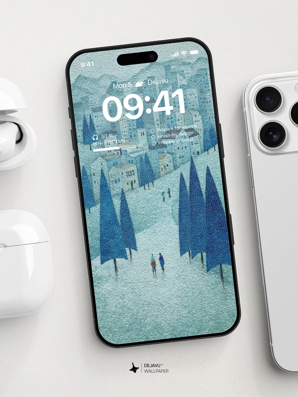 Winter Landscape Wallpaper 4K for iPhone Lock Screen