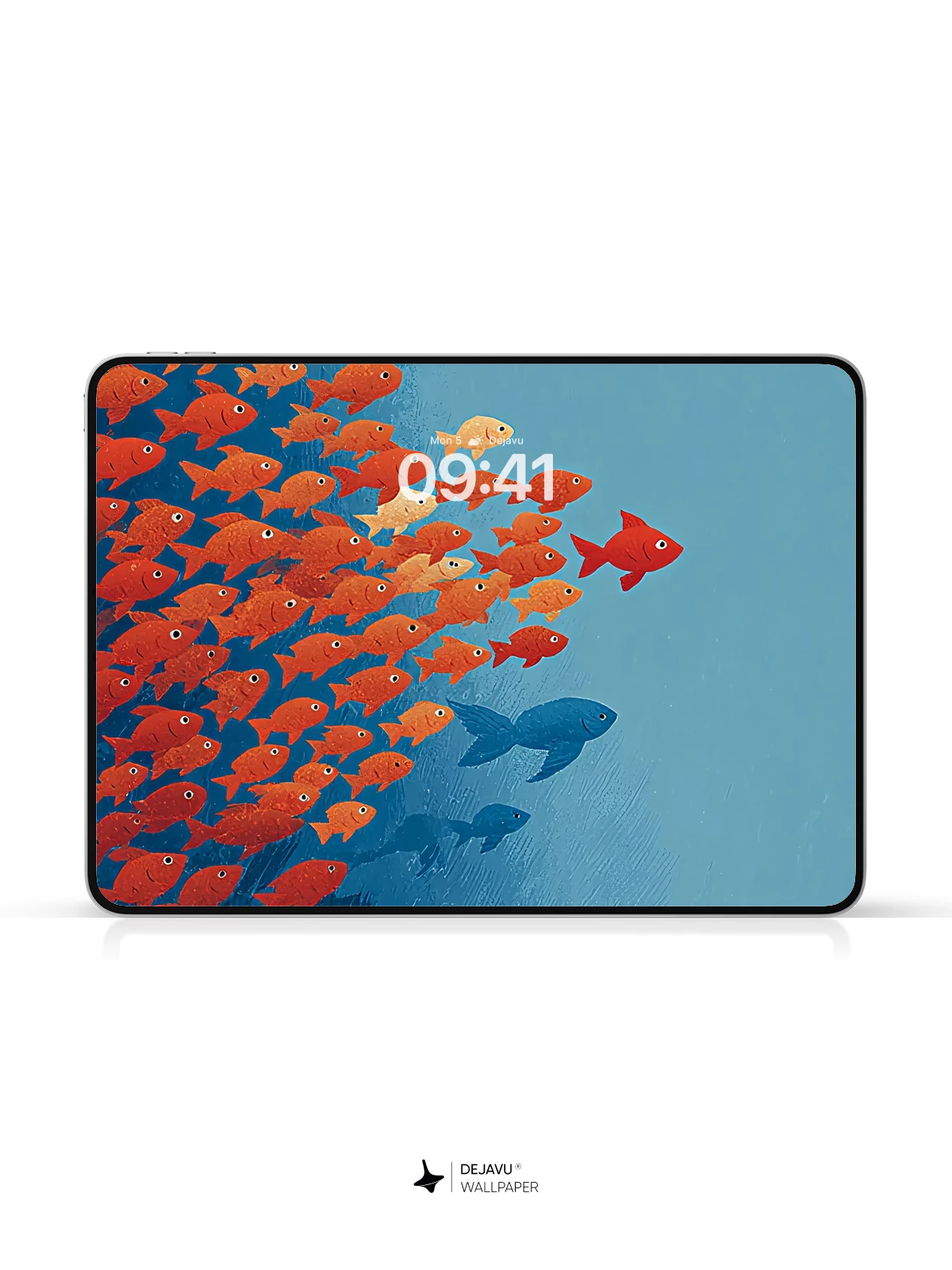 Colorful Fish School Wallpaper 4K for iPhone Lock Screen