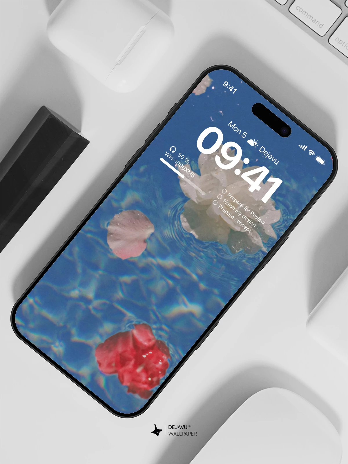 Floating Petals Wallpaper 4K for iPhone Lock Screen