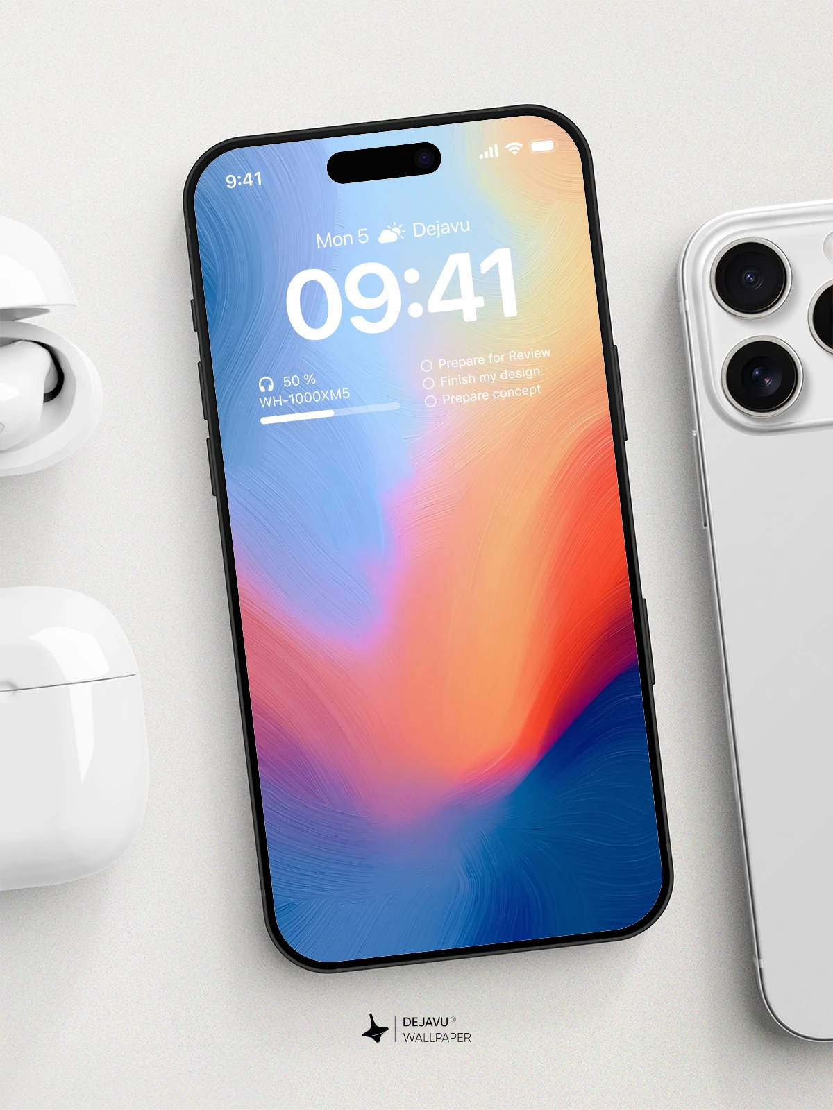 Abstract Gradient Wallpaper 4K for iPhone Lock Screen