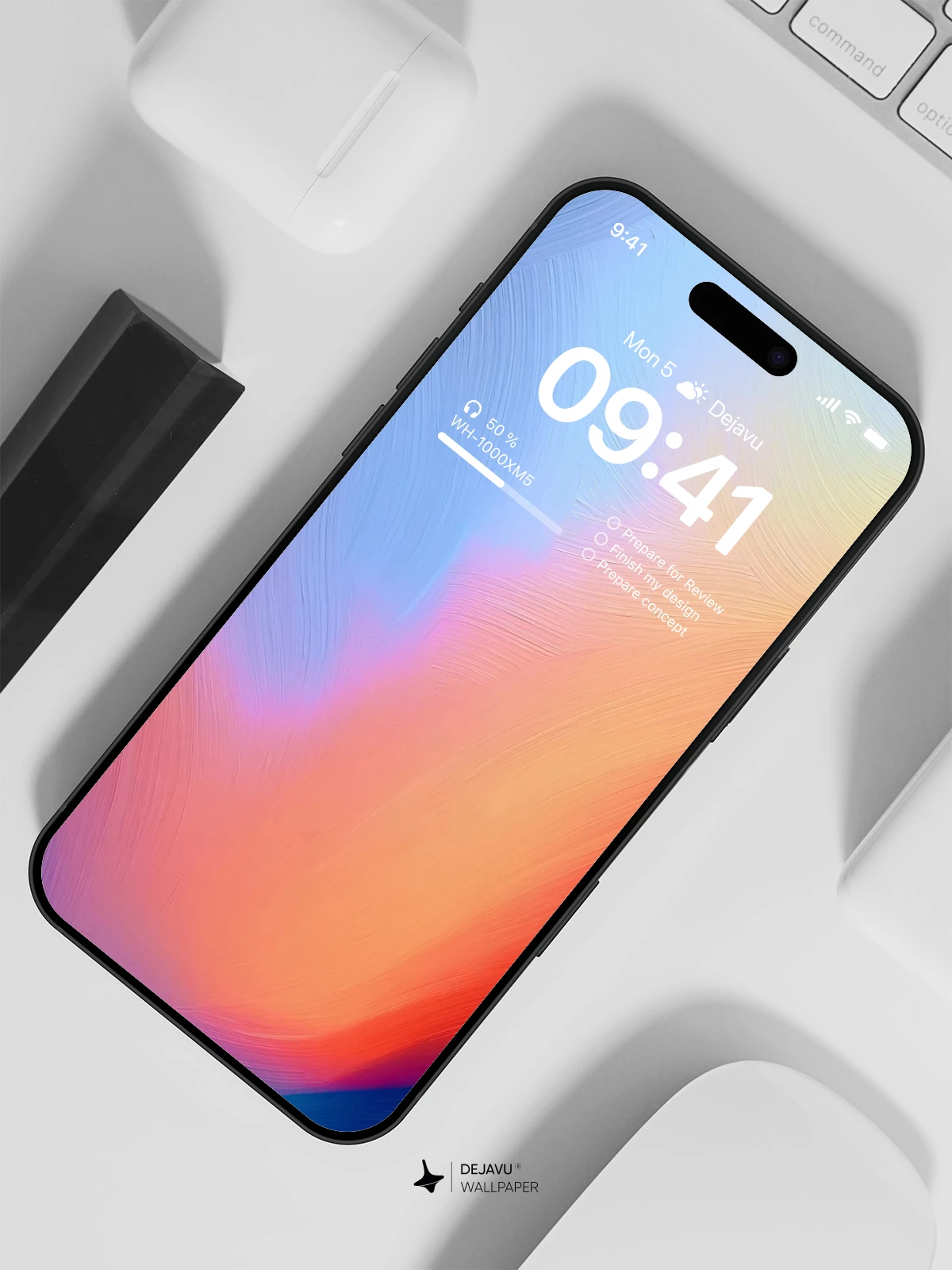 Abstract Gradient Wallpaper 4K for iPhone Lock Screen