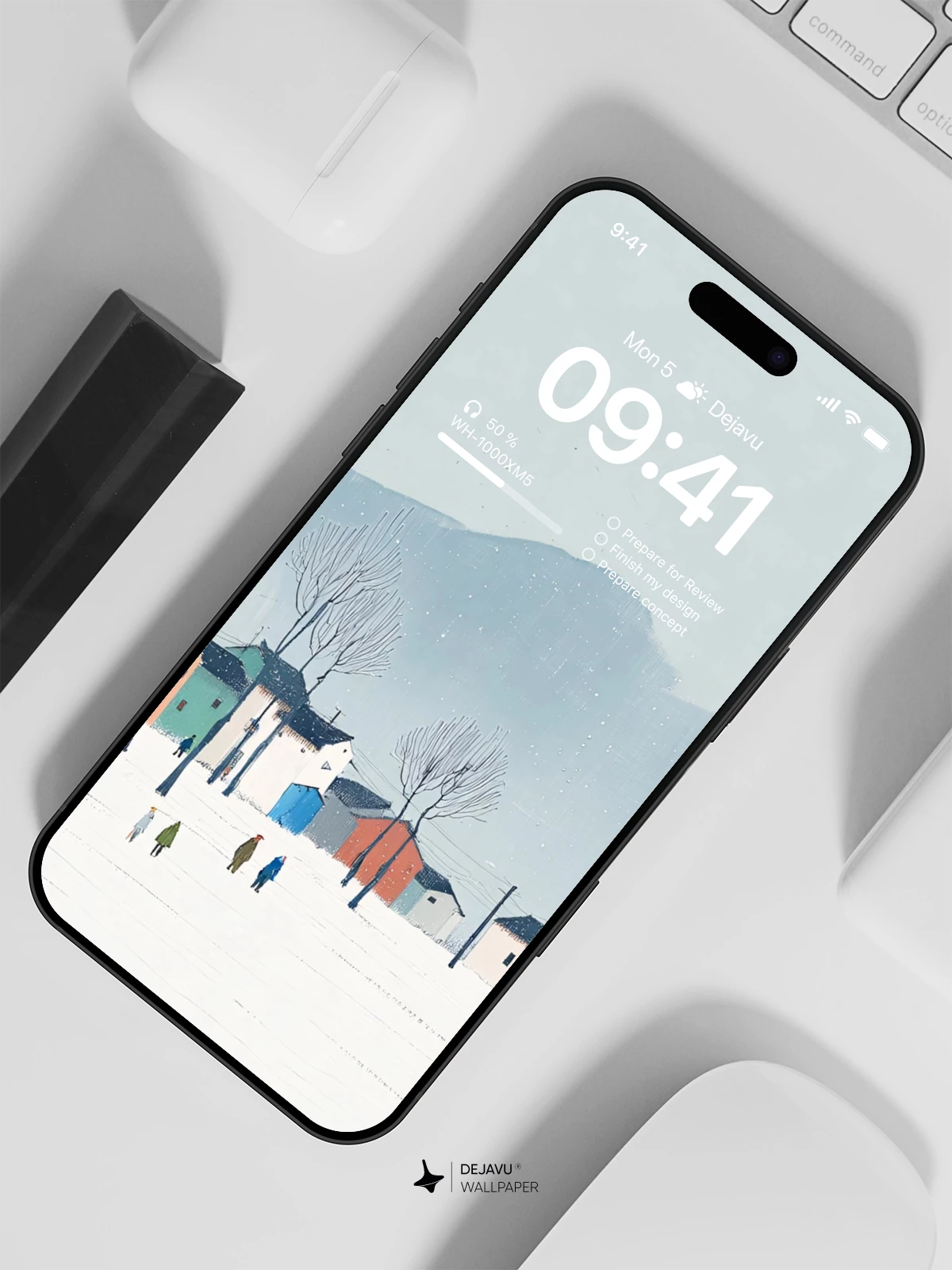 Winter Village Wallpaper 4K for iPhone Lock Screen