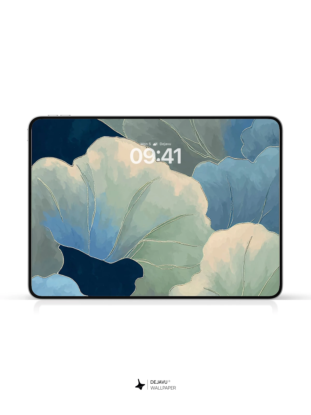 Blue Floral Wallpaper 4K for iPhone Lock Screen