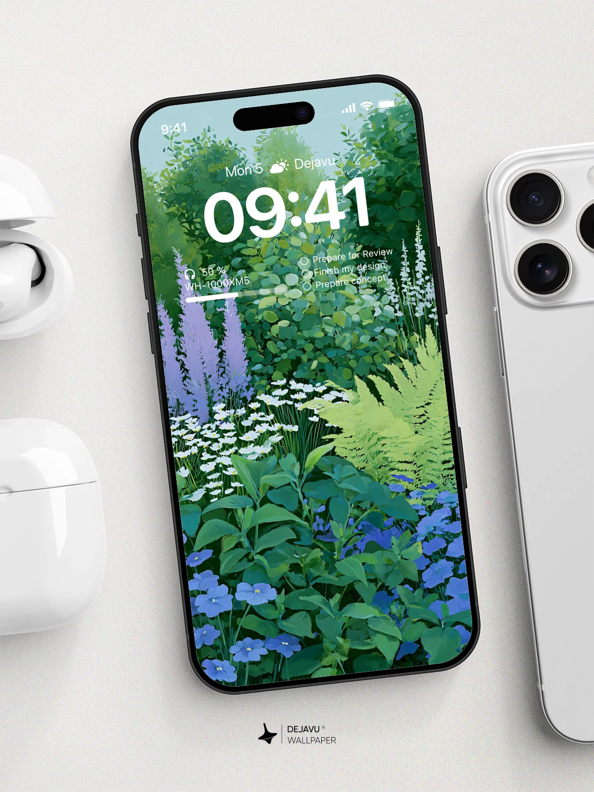 Floral Garden Wallpaper 4K for iPhone Lock Screen