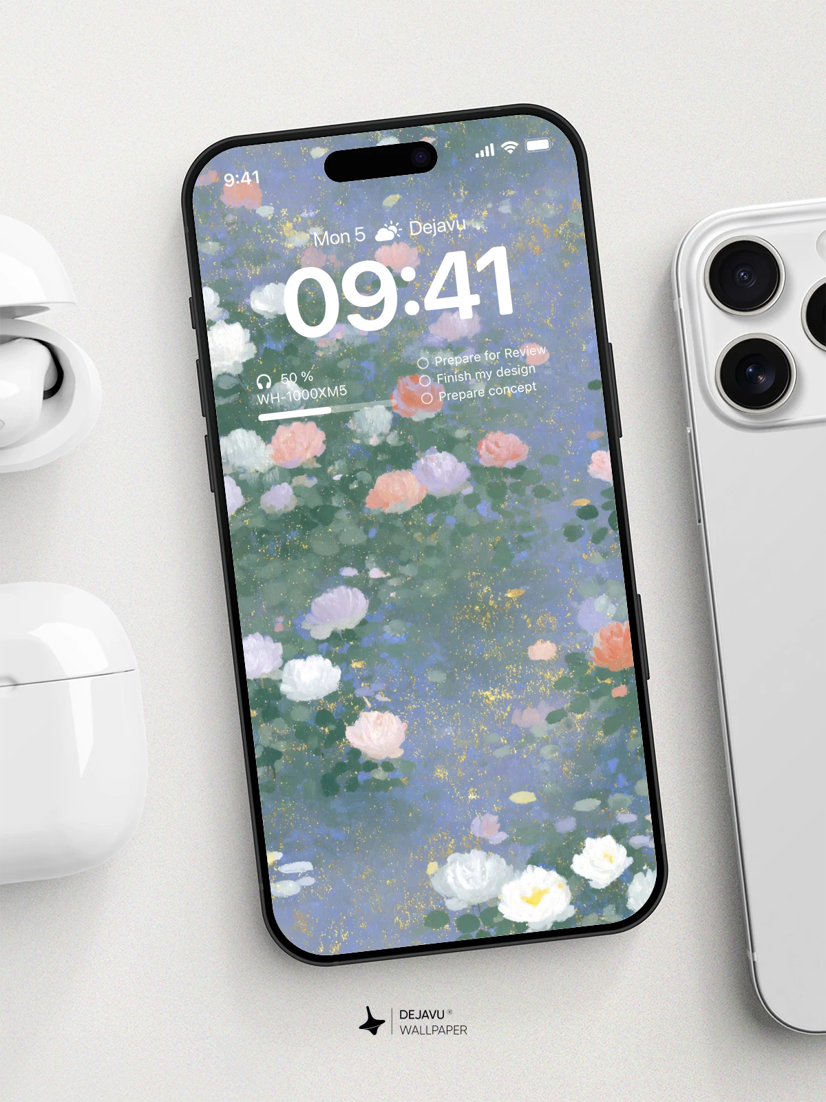 Watercolor Flower Wallpaper 4K for iPhone Lock Screen