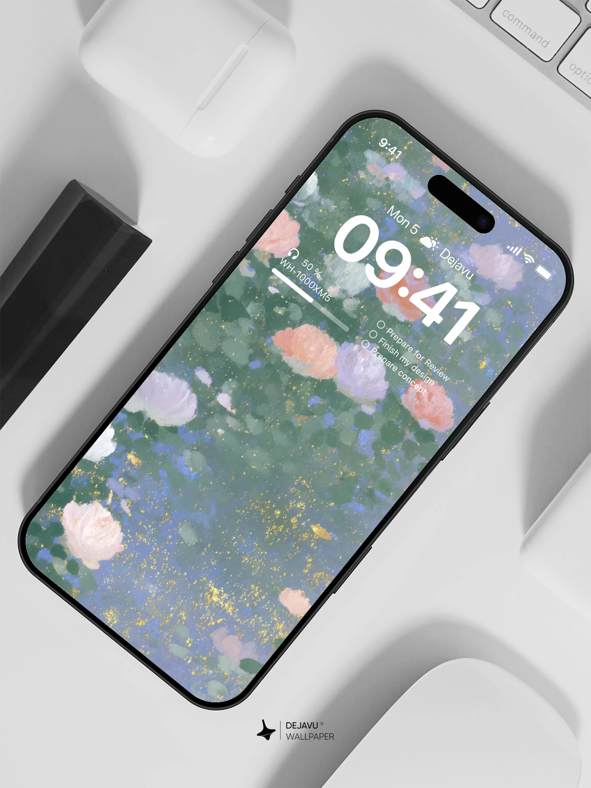 Watercolor Flower Wallpaper 4K for iPhone Lock Screen